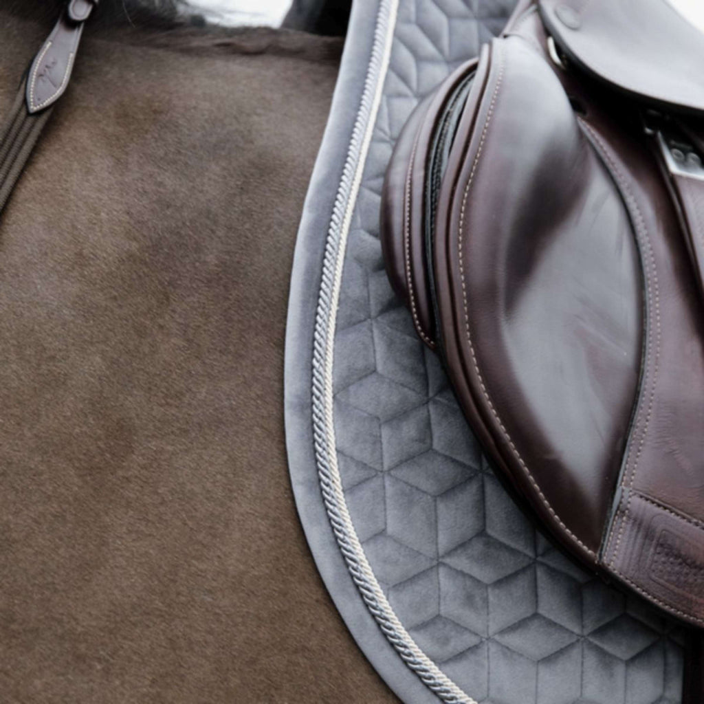 Kentucky Czaprak Basic Velvet Skokowy Szary