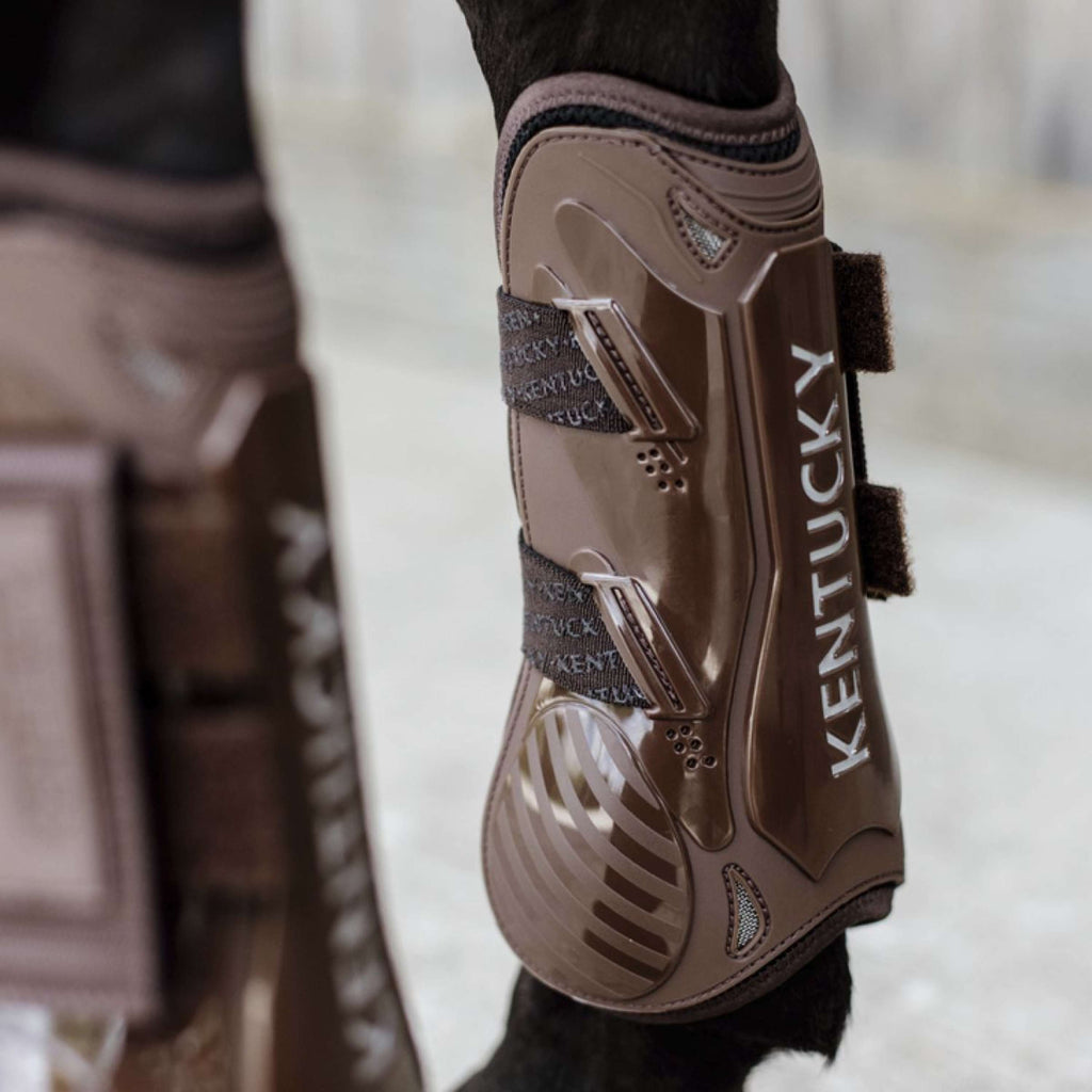 Kentucky Owijki na ścięgna Velcro Brązowe