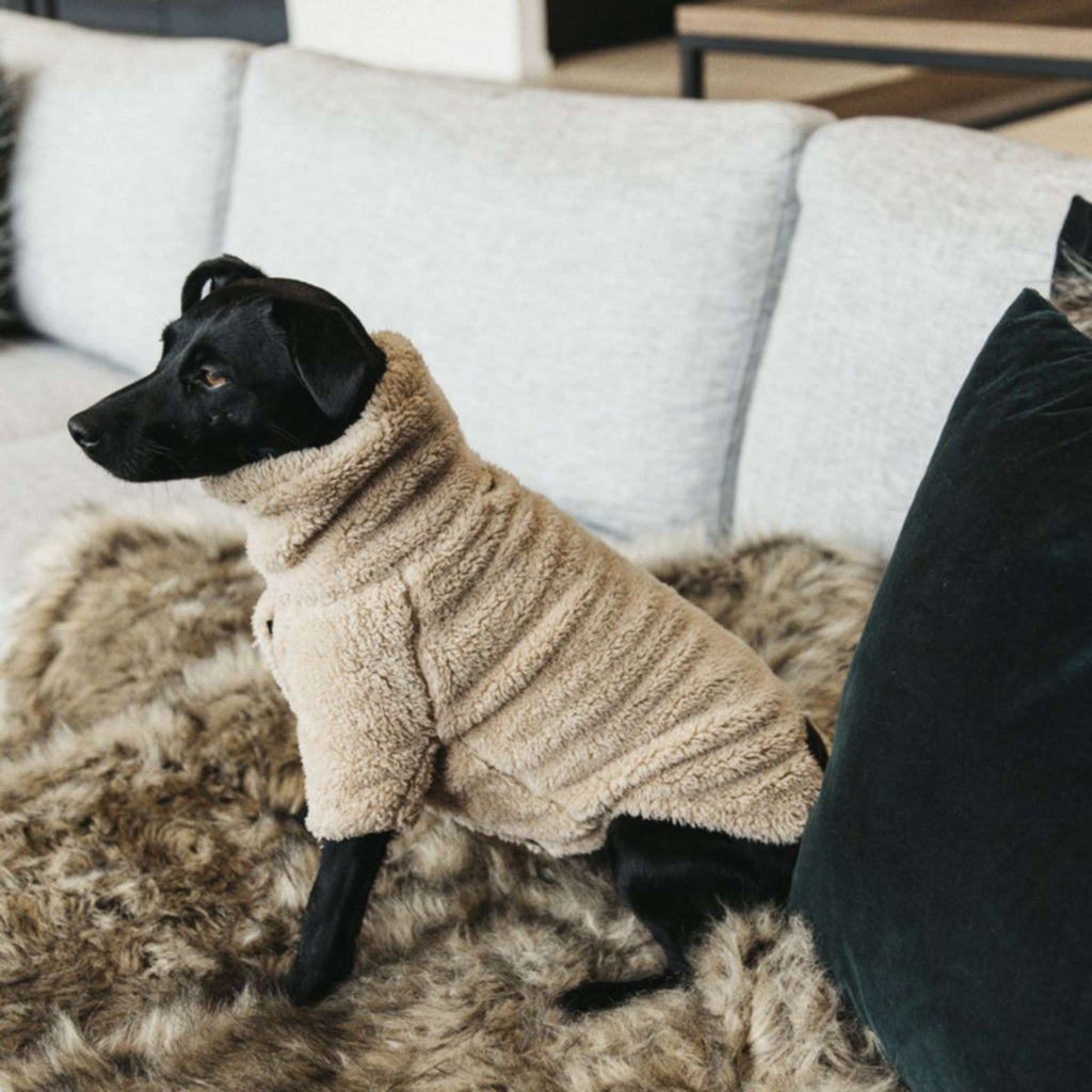 Kentucky Psi Sweter Pluszowy Polar Beige
