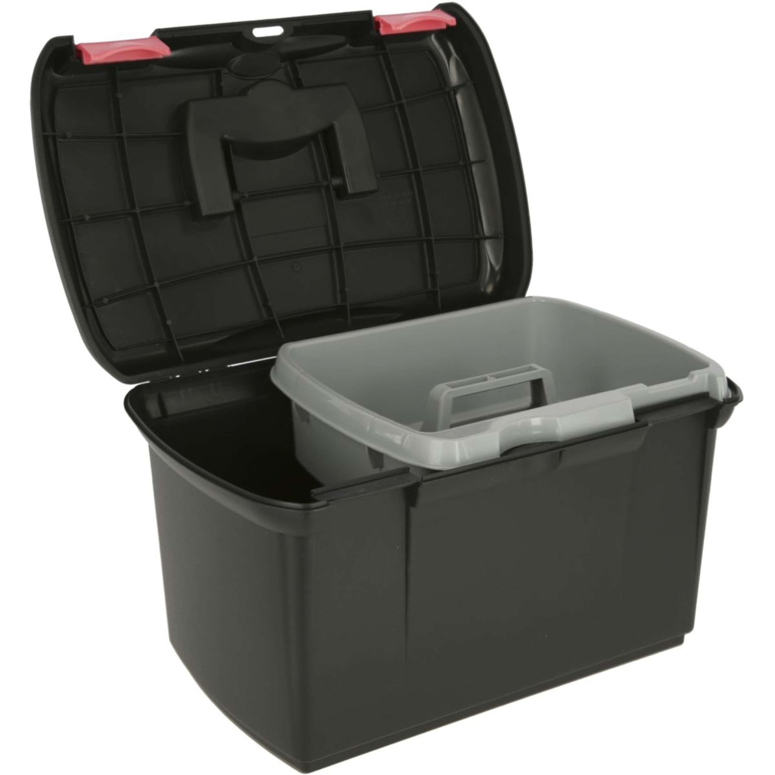 Kerbl Grooming Box Arezzo Wyjmowany Wstawka Czarny/Fuksjowy