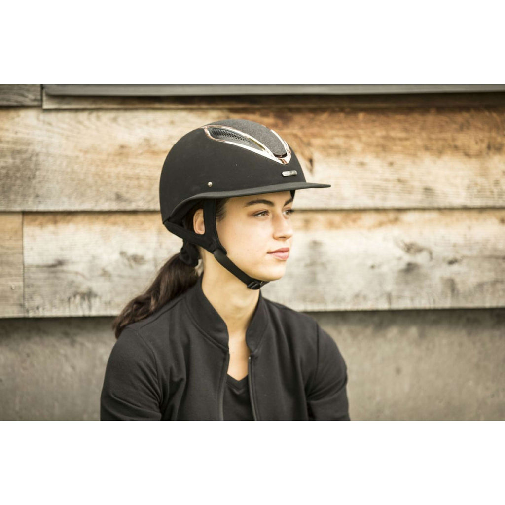 Kask jeździecki Lami-Cell Artemis czarny/szampański