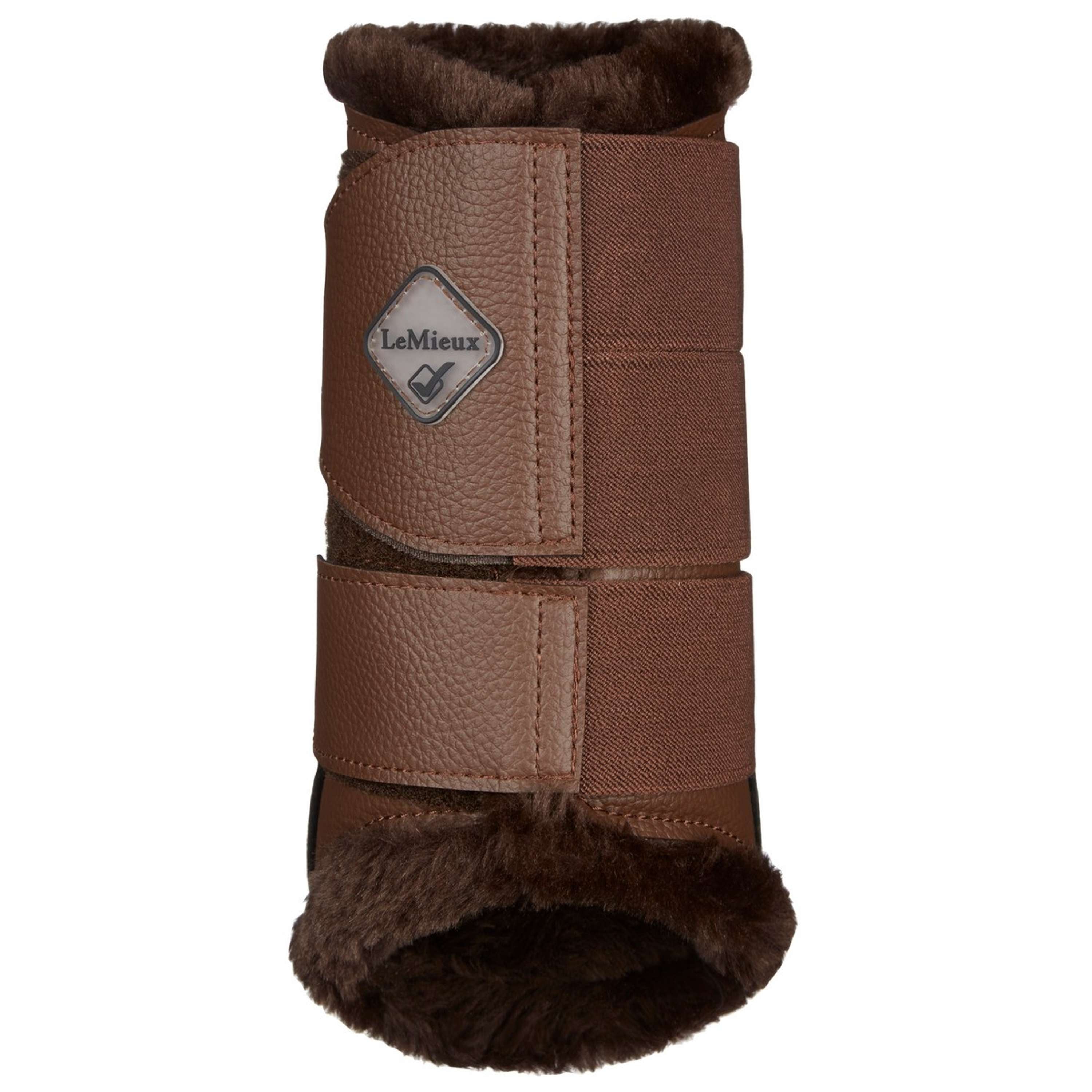 LeMieux Ochraniacze na nogi Brushing Fleece Brązowy/Brązowy