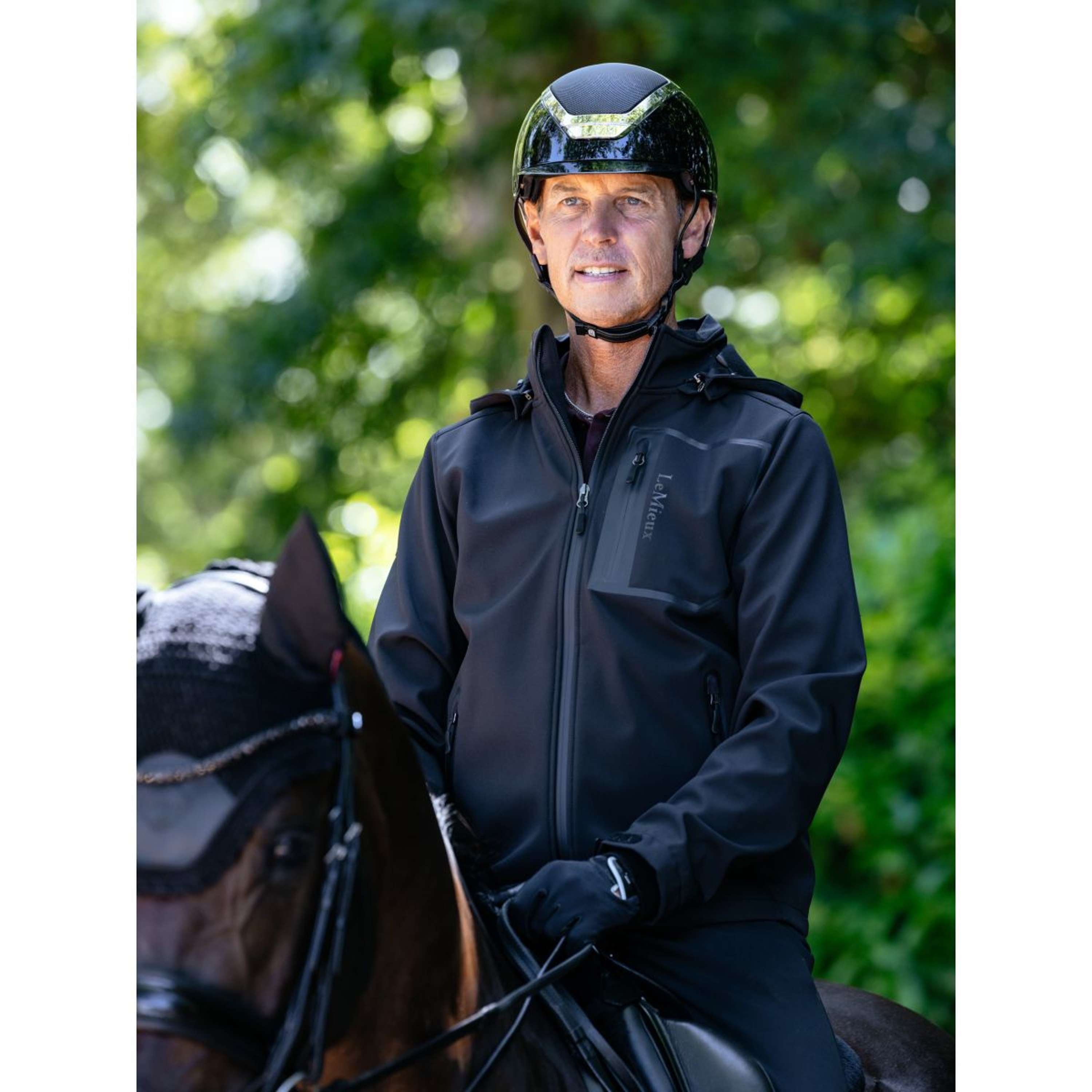 Kurtka softshell męska LeMieux czarna