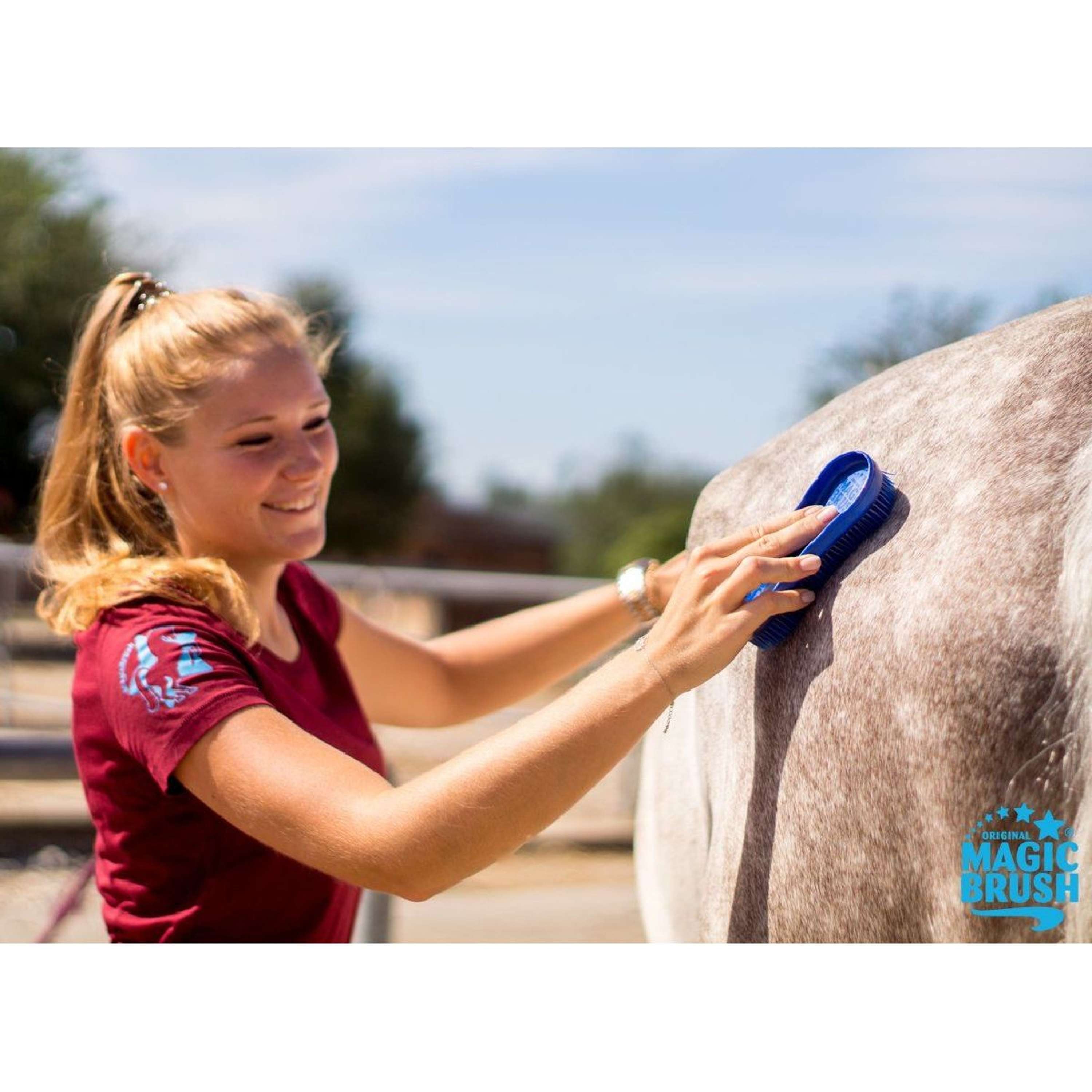 Agradi Horse Magic Brush Szczotka Ciemnozielony