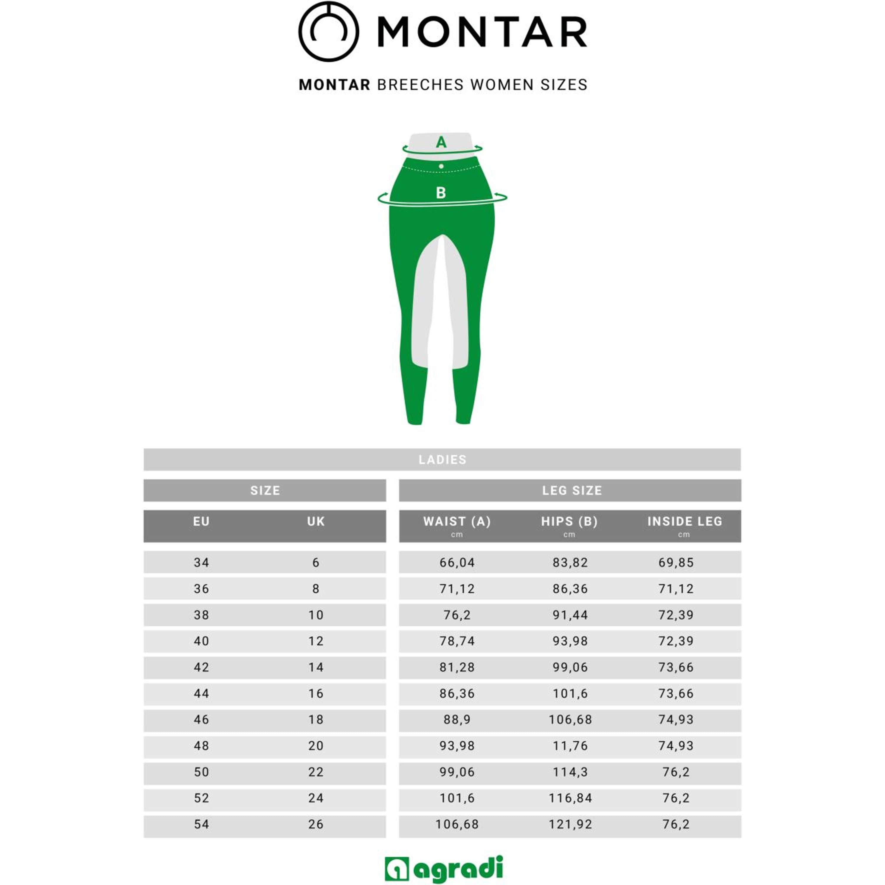 Montar Bryczesy Megan Yati Highwaist Full Grip Czarny