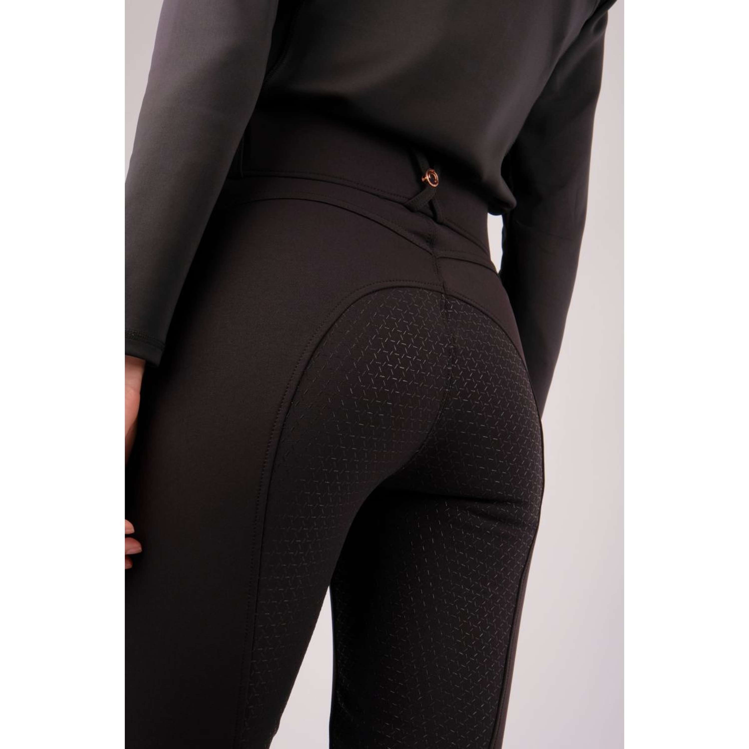 Montar Bryczesy Molly Rosegold Highwaist Full Grip Czarny