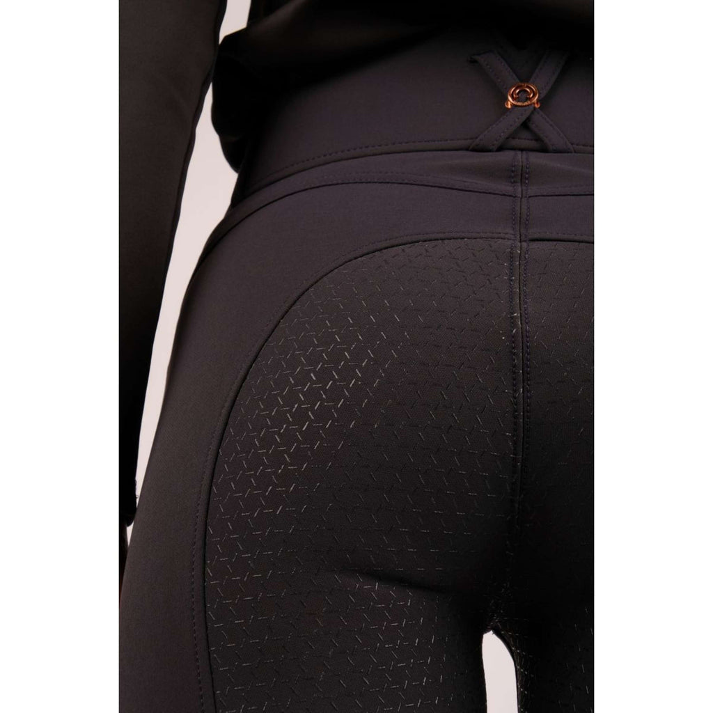 Bryczesy jeździeckie Montar Molly Highwaist Full Grip granatowe
