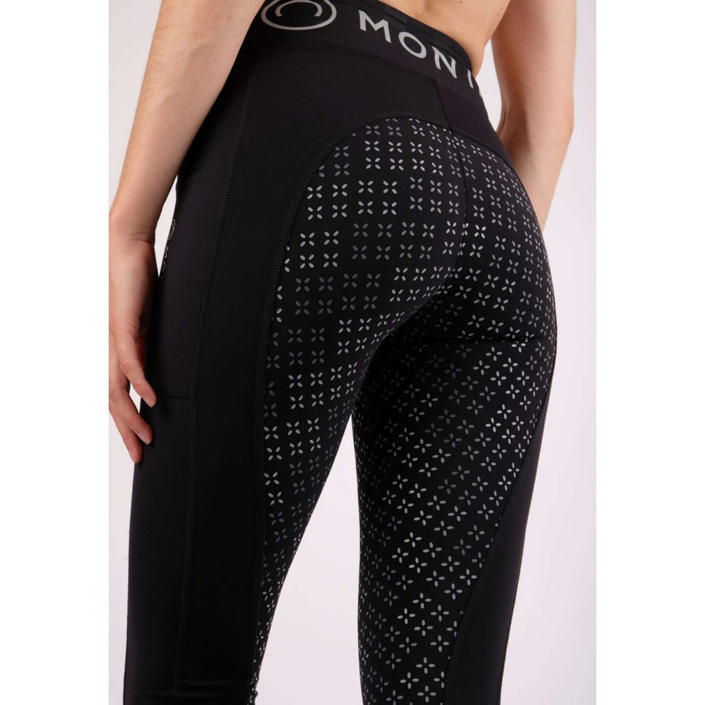 Montar Legginsy Jeździeckie Selena Pull On Full Grip Czarny