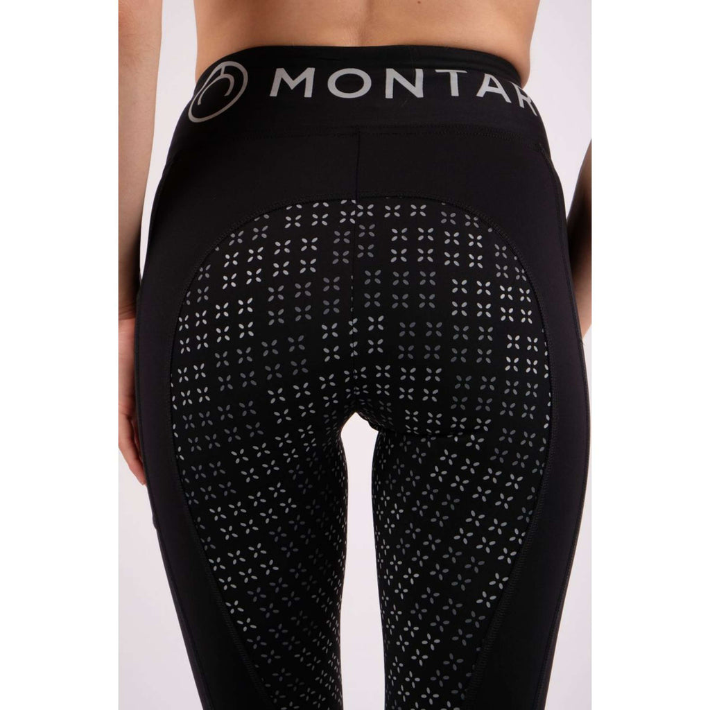 Montar Legginsy Jeździeckie Selena Pull On Full Grip Czarny