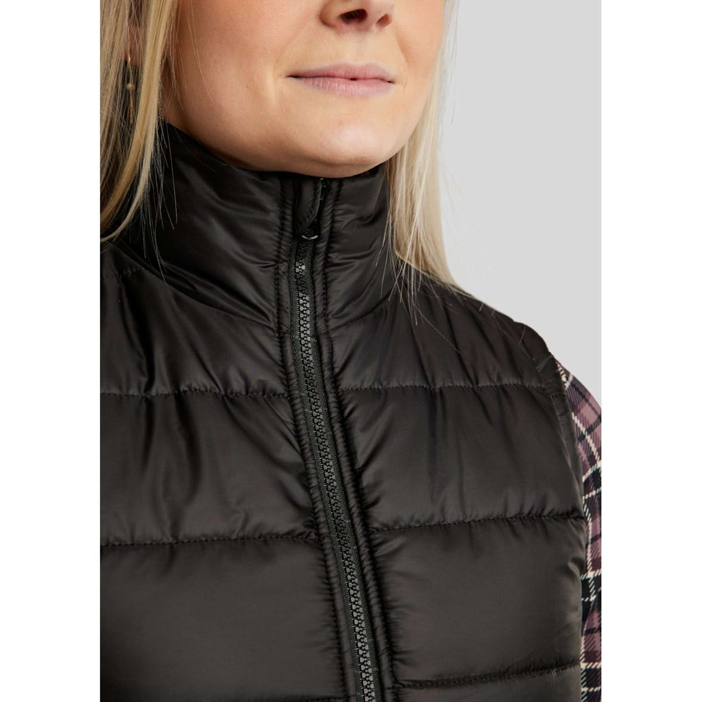 Montar Bezrękawnik Ocieplający MoCheri Reversible Black Peony