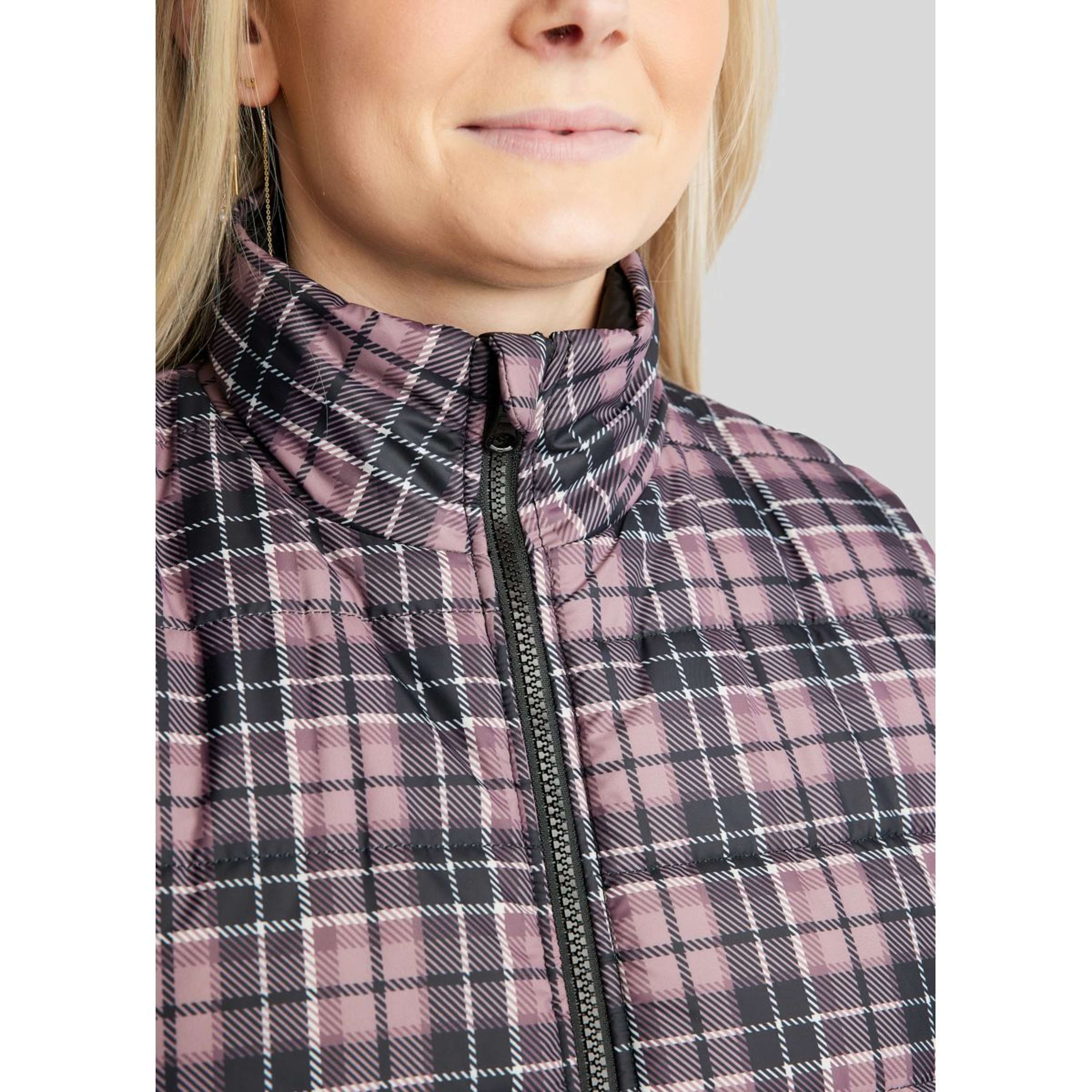 Montar Bezrękawnik Ocieplający MoCheri Reversible Black Peony
