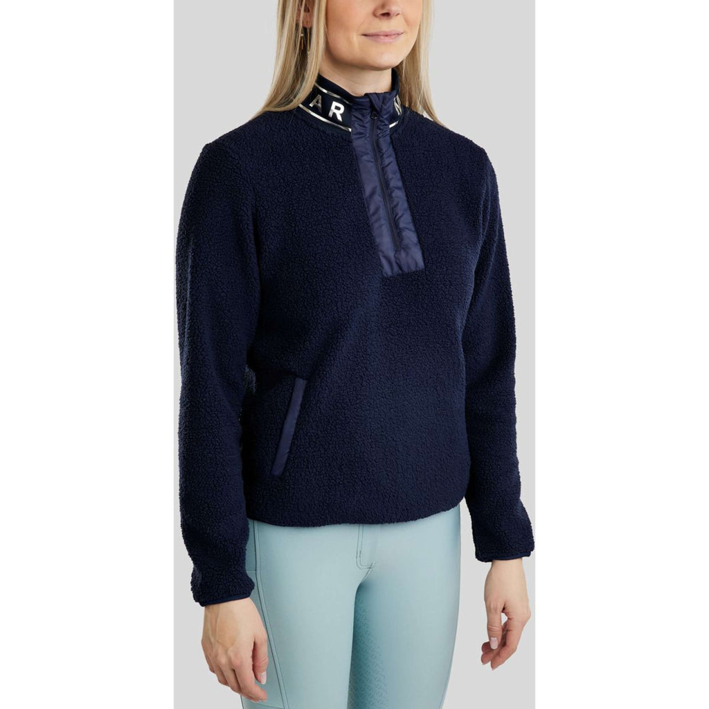Montar Bluza Z Kapturem I Zamkiem MoSille Granatowy