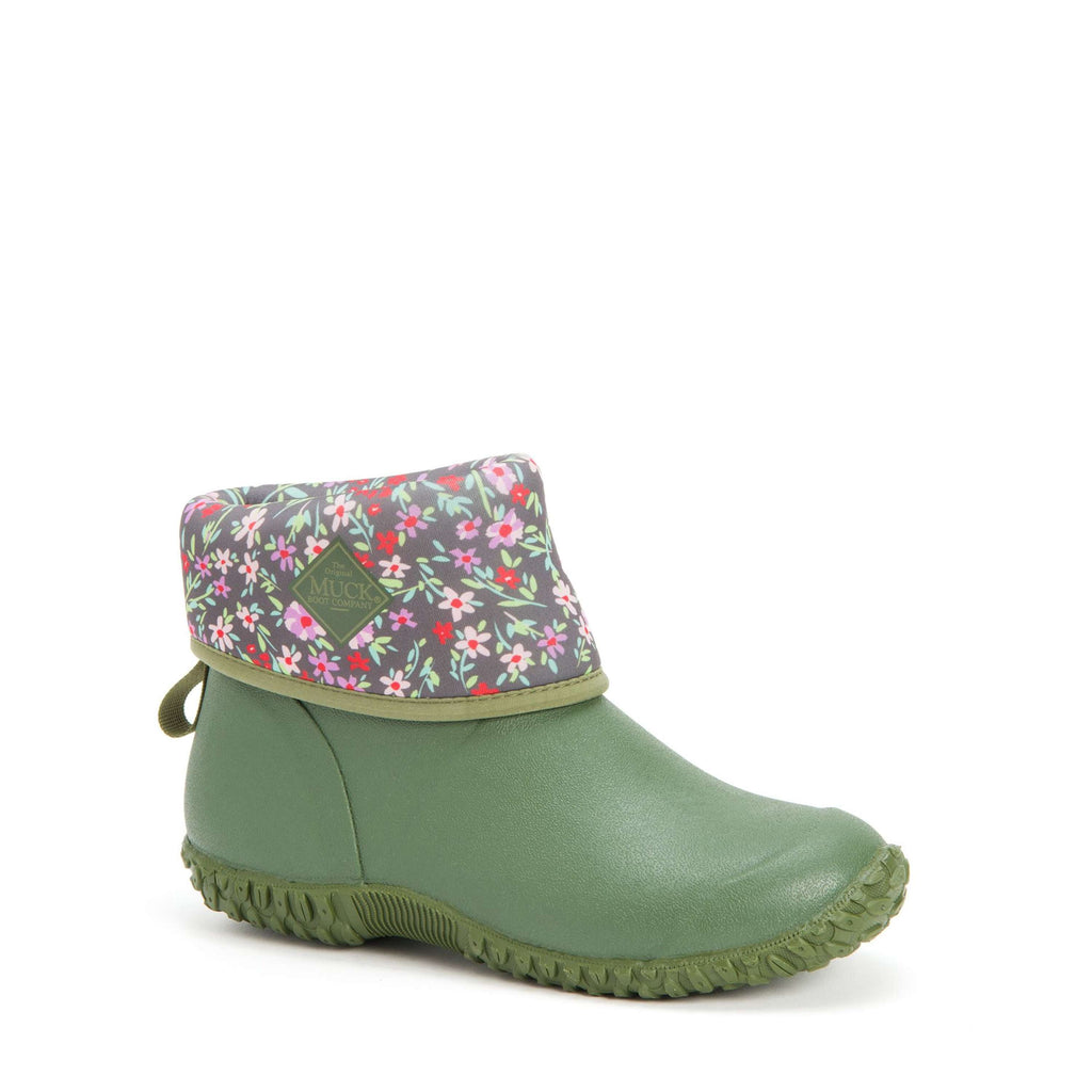 Muck Boot Muckster II Mid Damski Zielony/Różowy Nadruk