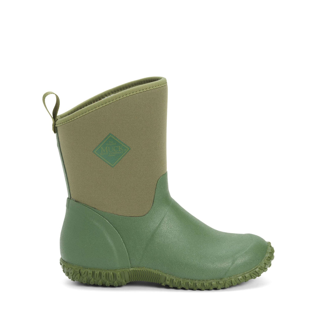 Muck Boot Muckster II Mid Damski Zielony/Różowy Nadruk
