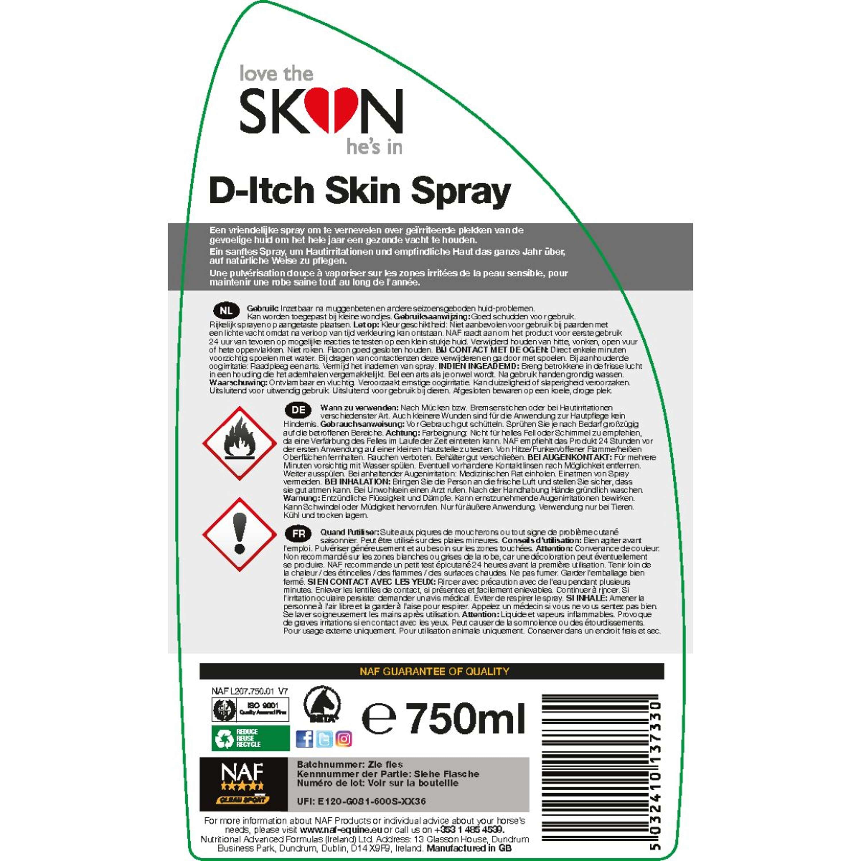 NAF Kochaj Skórę, W Której Żyje Skóra Spray
