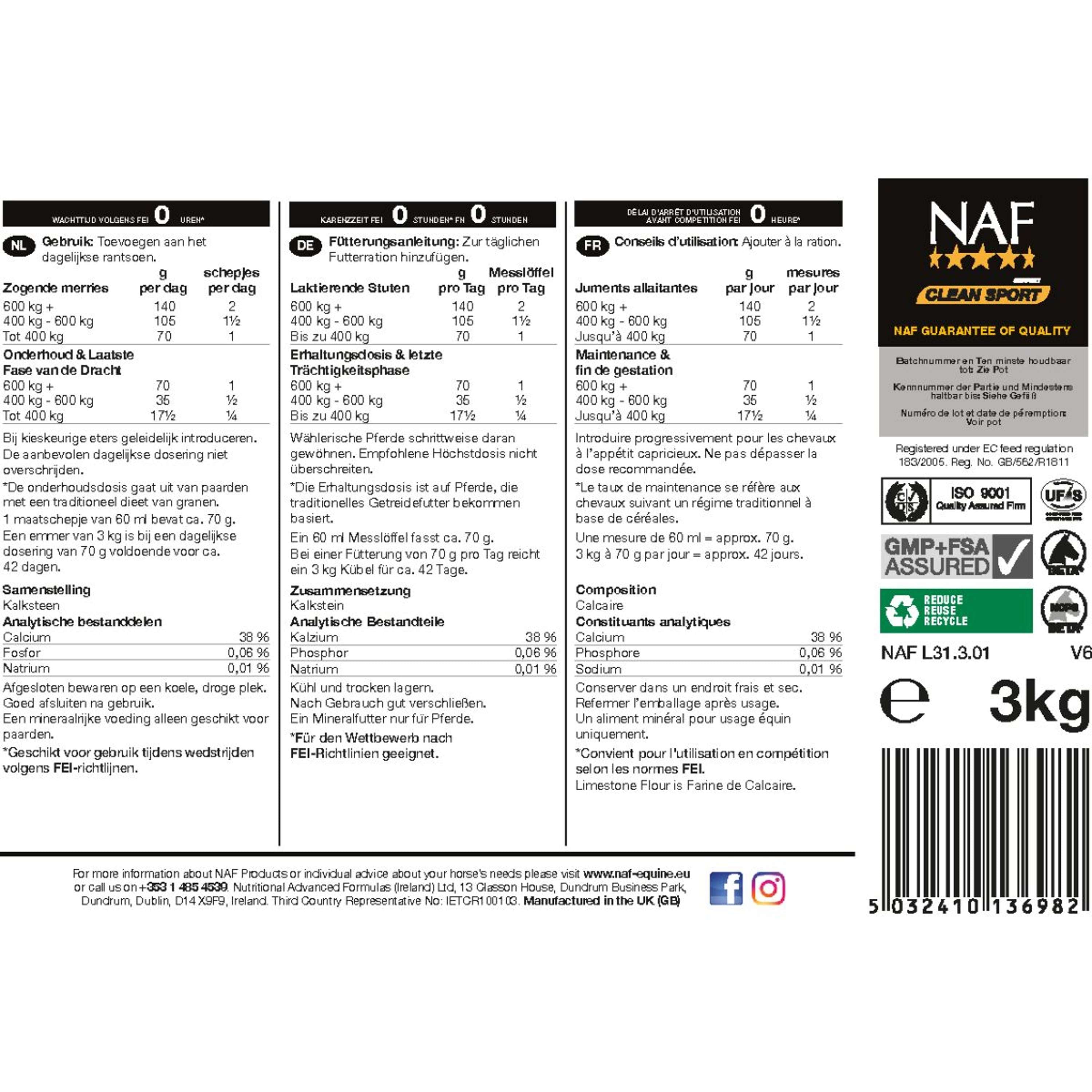 NAF Limestone Kreda Pastewna