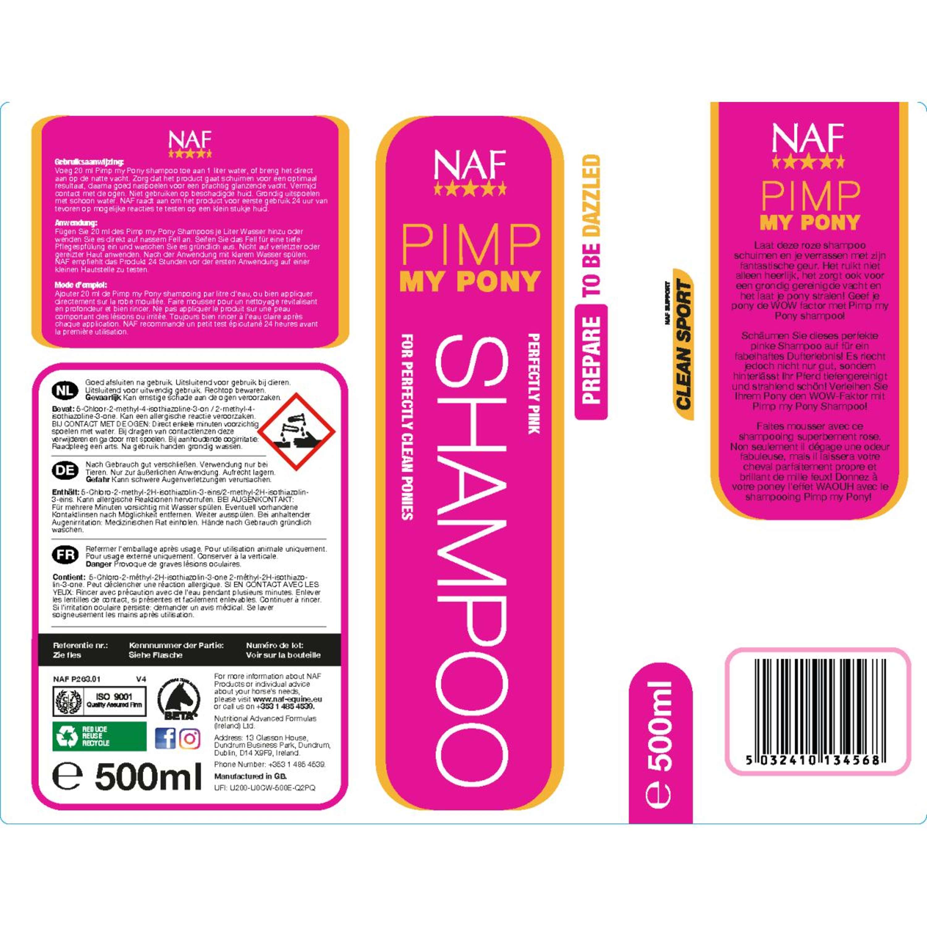 NAF Pimp My Pony Shampoo Różowy