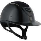 Kask jeździecki OneK Avancé Glossy Chamude Chrom paski czarny