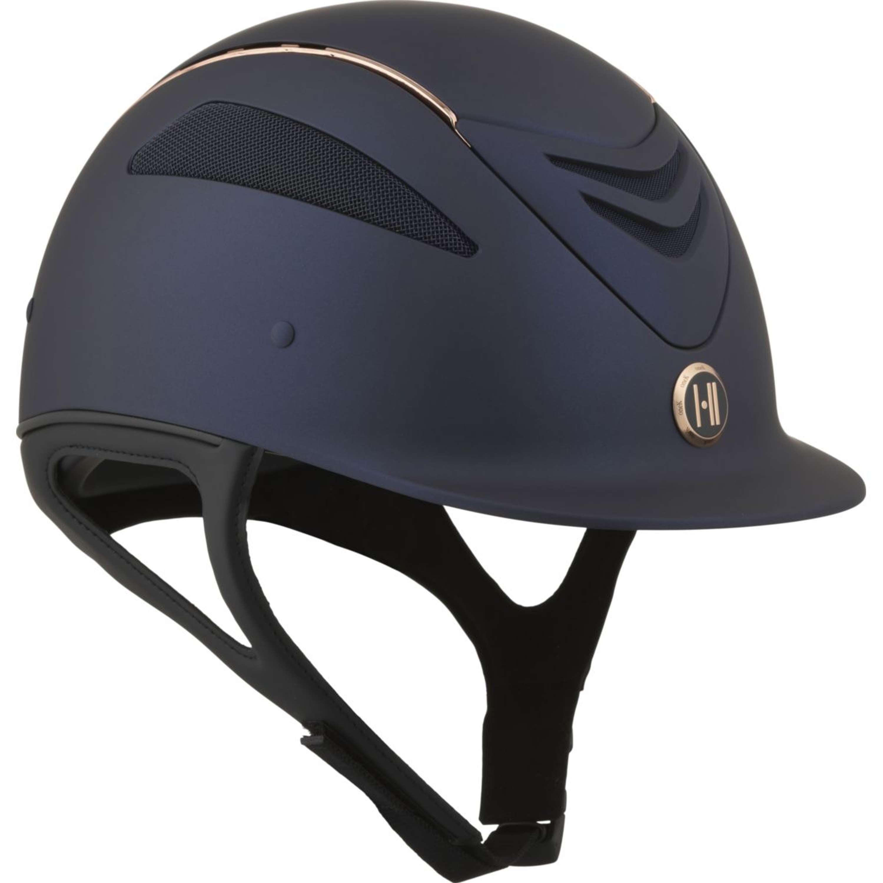 OneK Kask Jeździecki Defender Pro Matt Rosegold Lina Granatowy