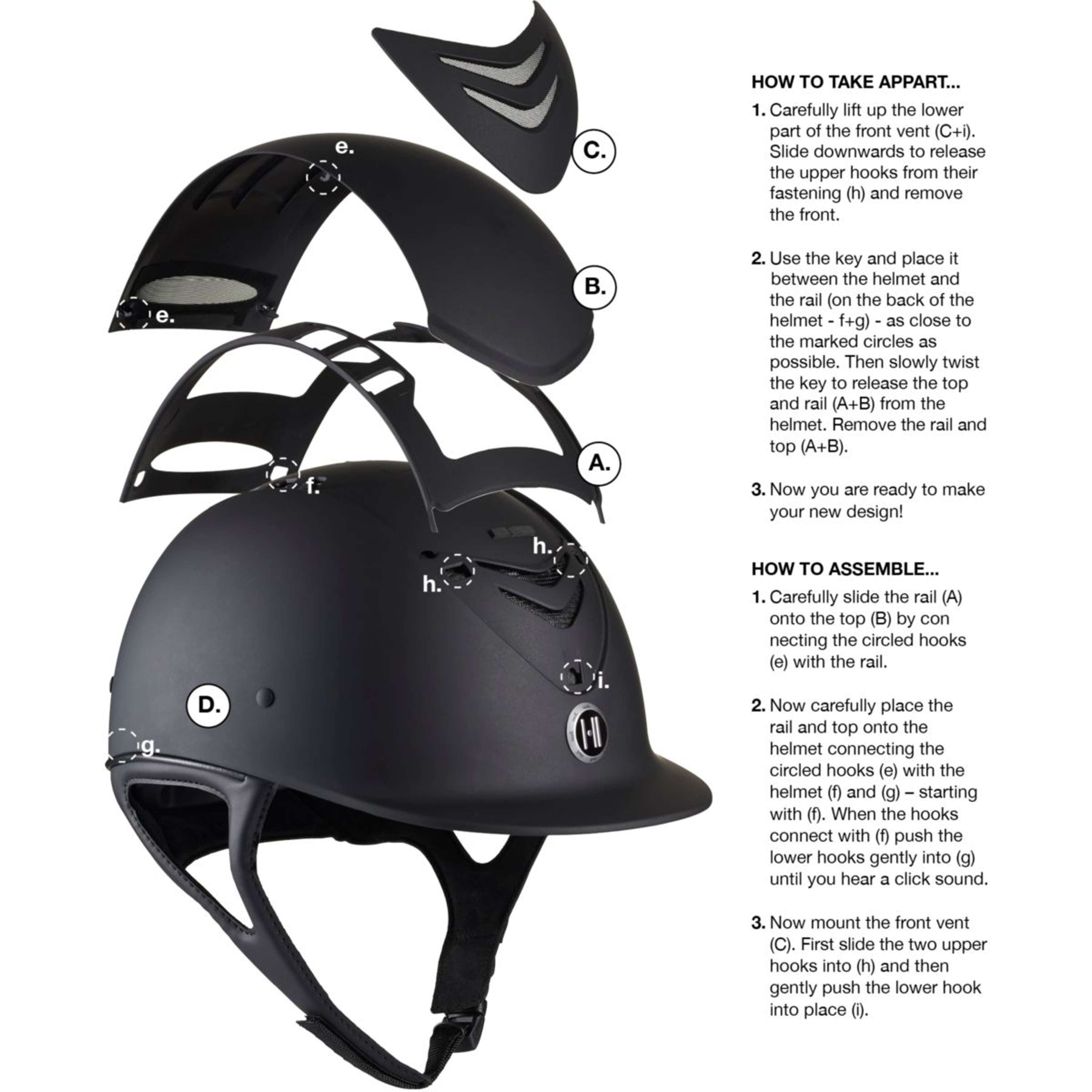 OneK Kask Jeździecki Defender Convertible Matt Czarny