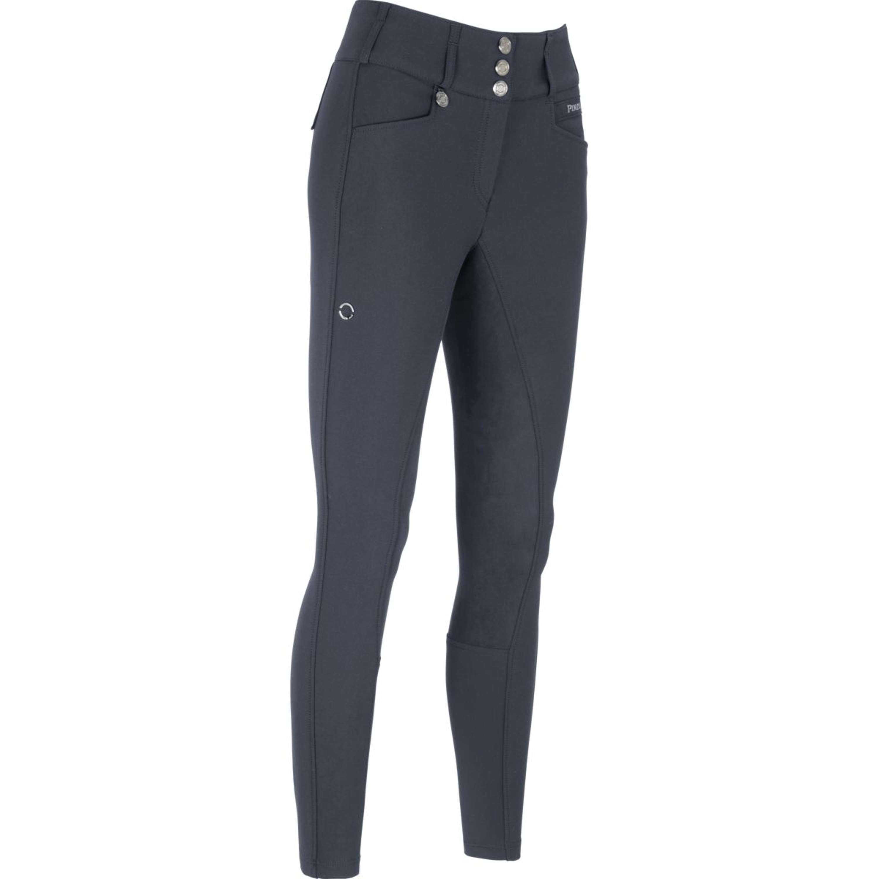 Pikeur Bryczesy Candela New Skórzany Siedzisko Dark Shadow