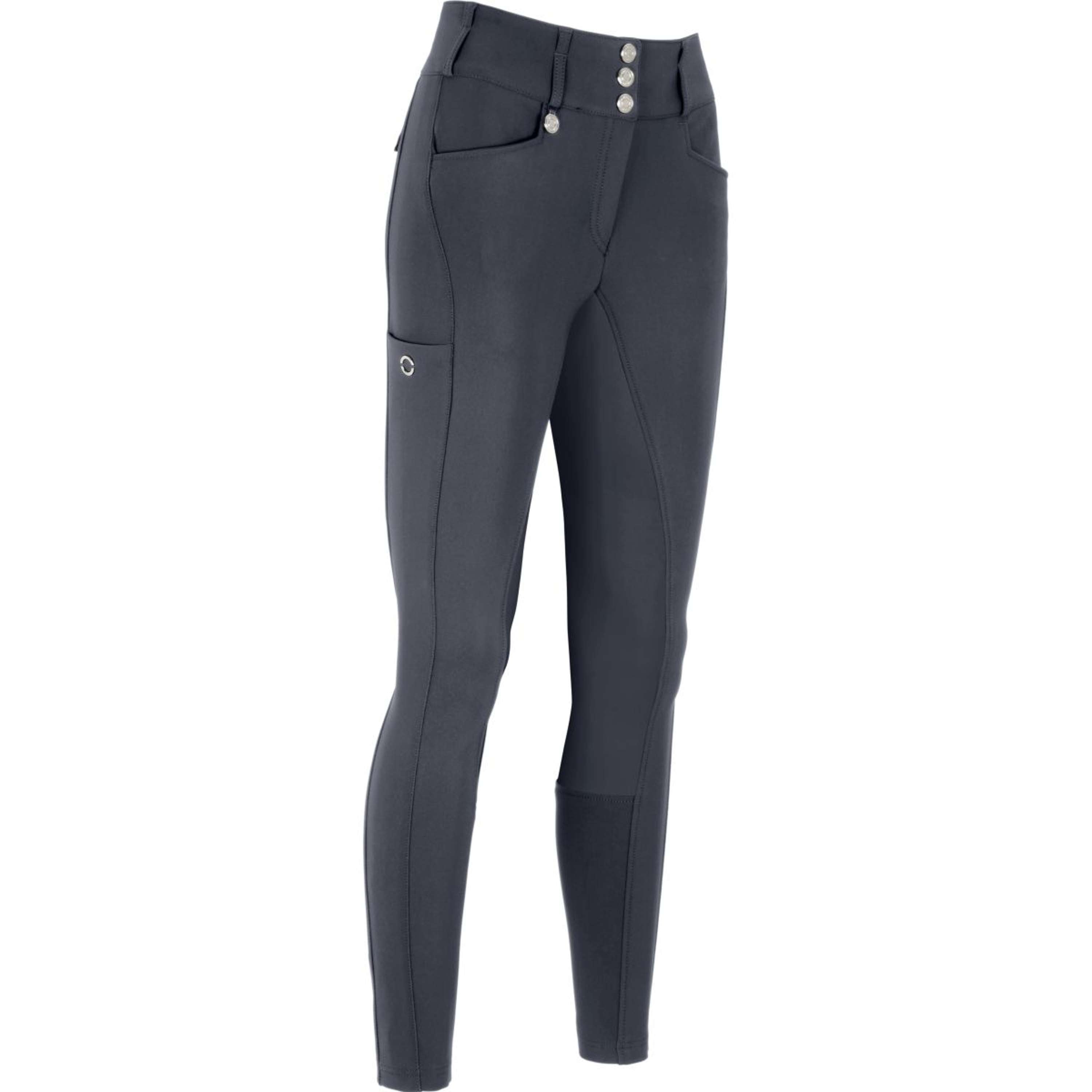 Pikeur Bryczesy New Candela Skórzany Siedzisko Dark Shadow
