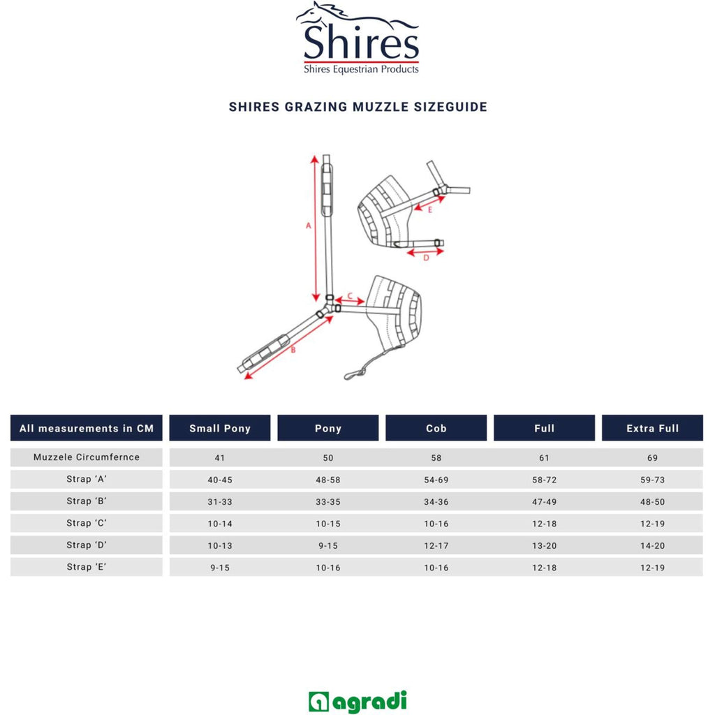Shires Maska pastwiskowa Comfort czarna