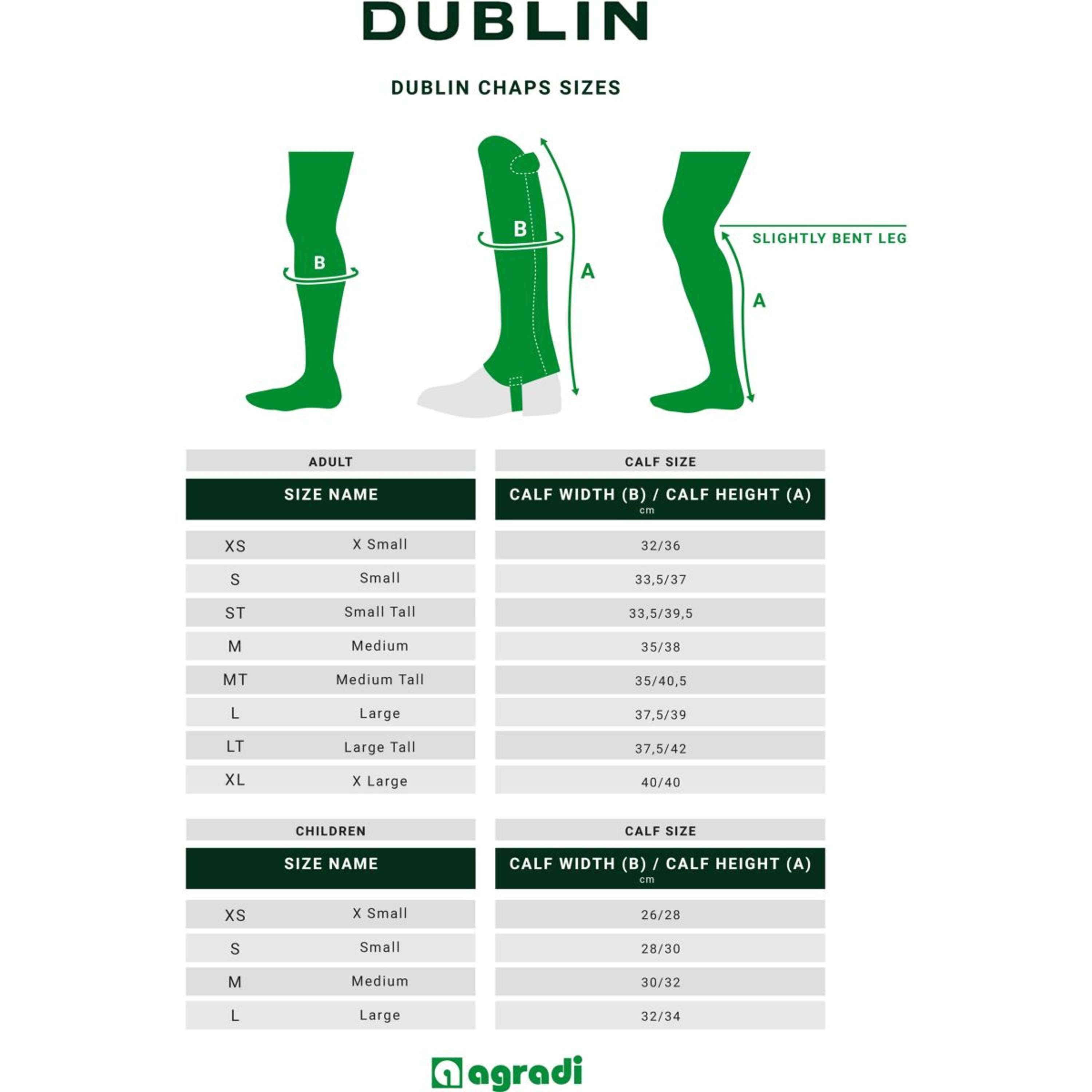 Dublin Chaps Stretch Fit Czarny/Lakierowany Lamówkowy