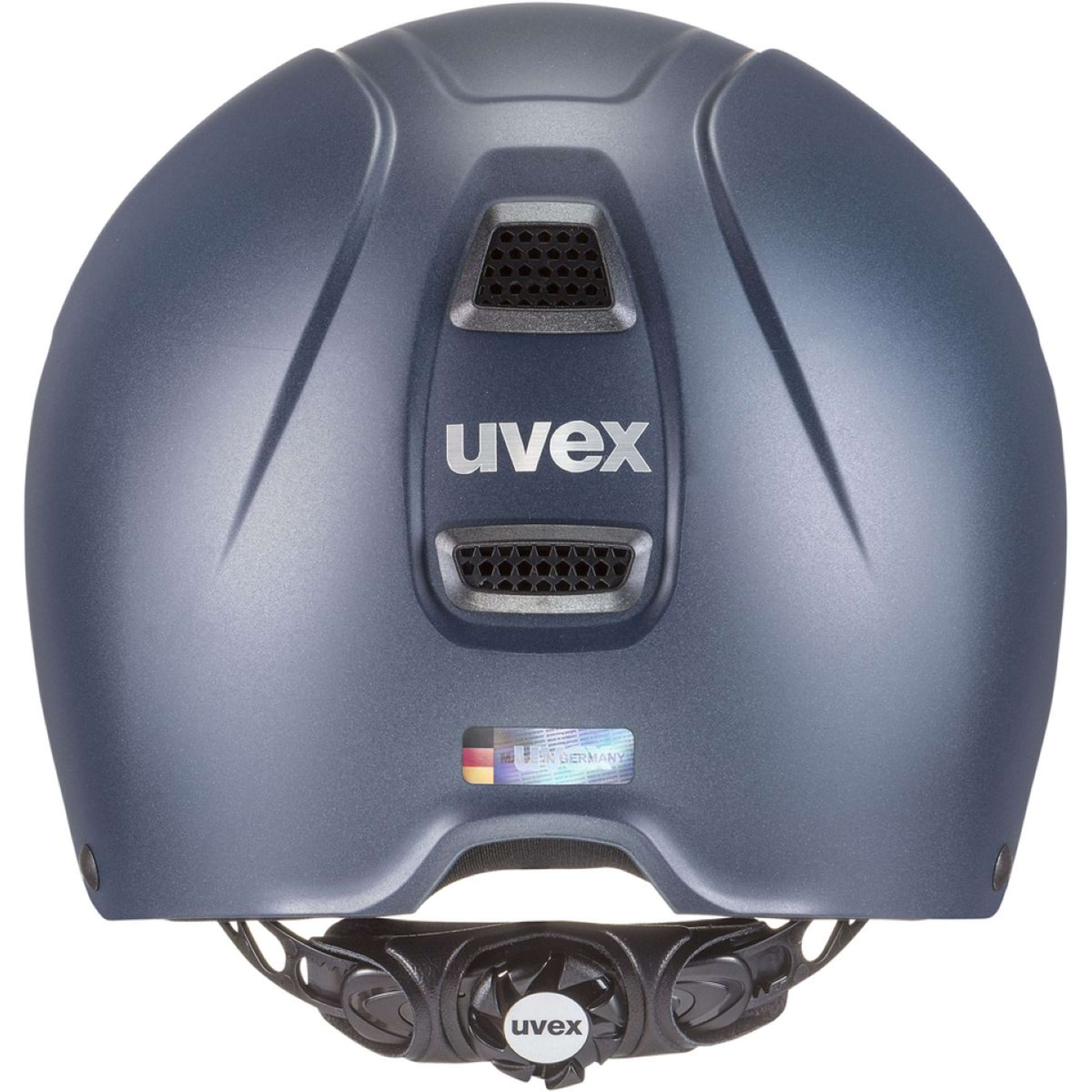 Kask jeździecki Uvex Perfexxion III matowy niebieski