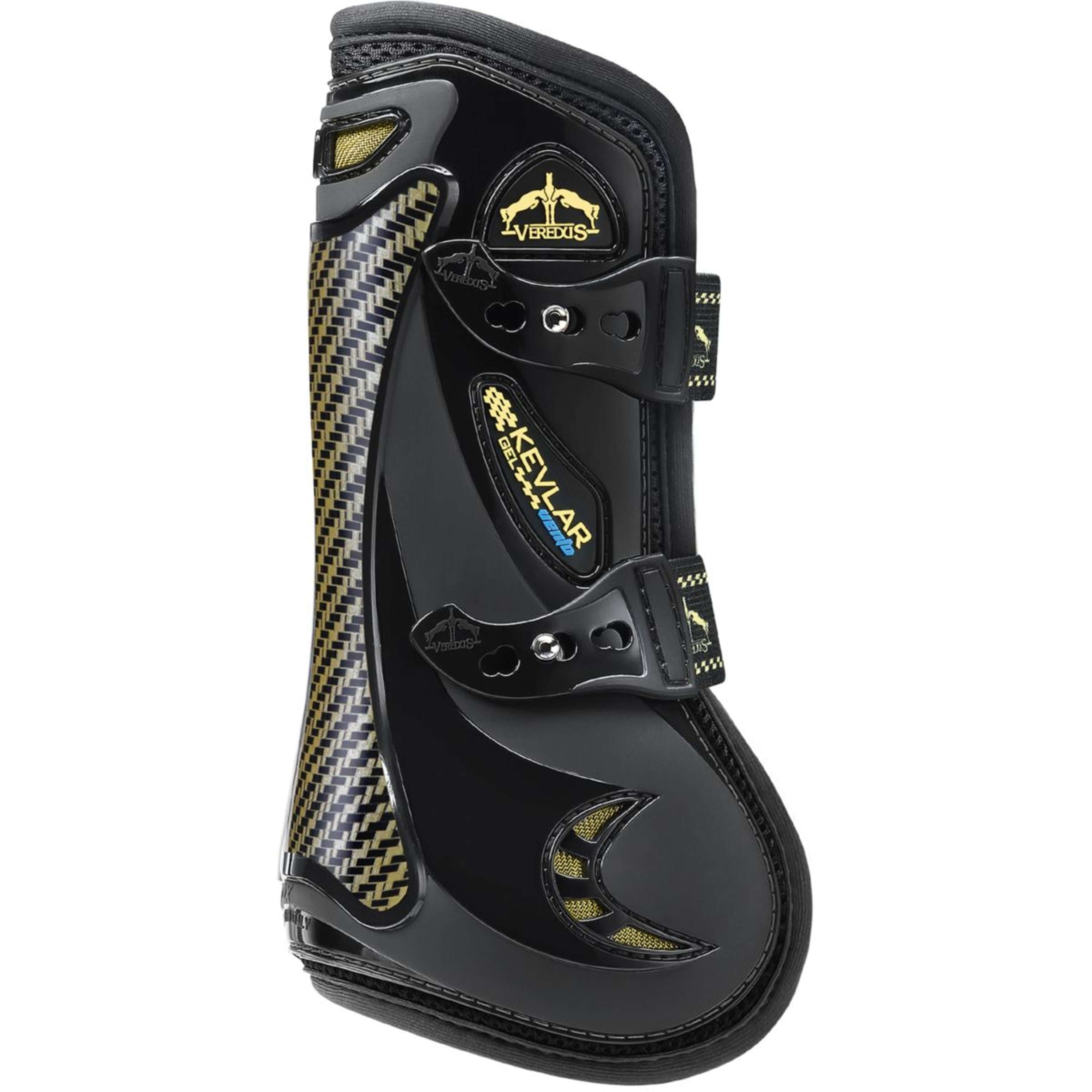 Ochraniacze na ścięgna Veredus Kevlar Gel Vento przednie czarne