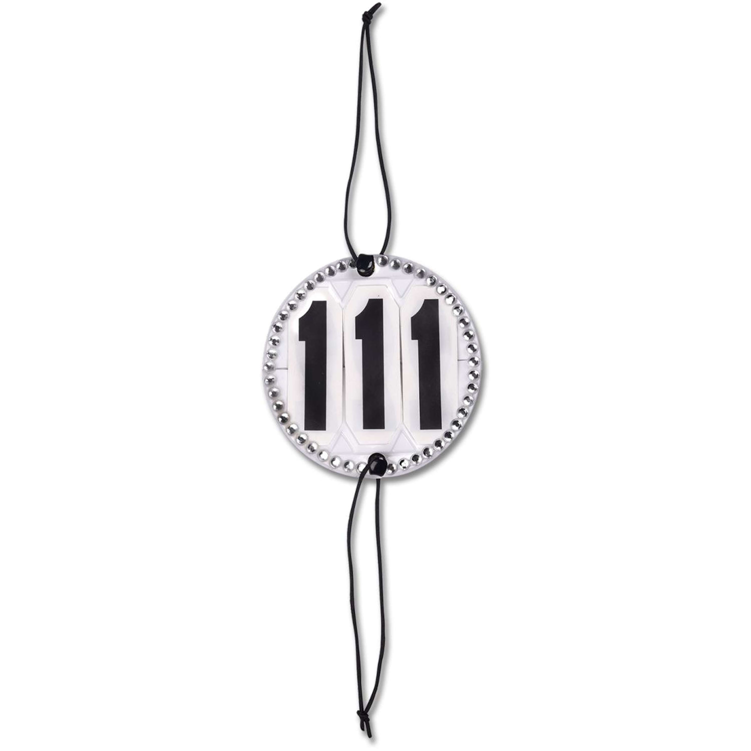 Waldhausen Numery Startowe Crystal Okrągłe Białe