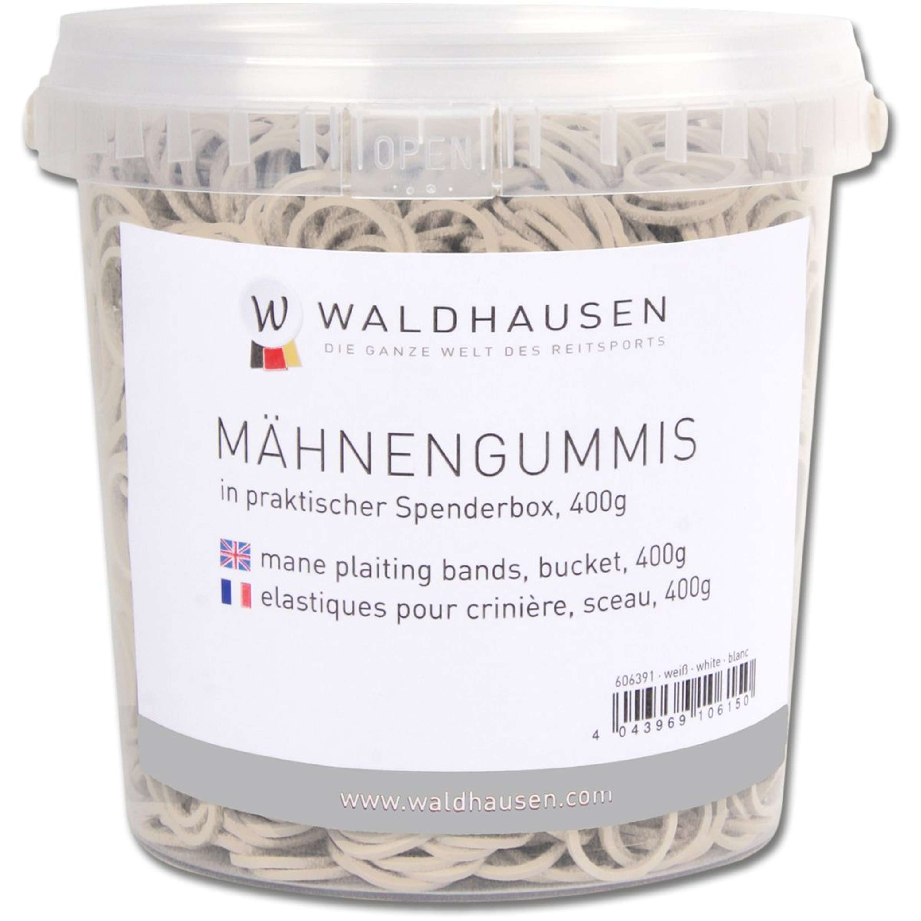 Waldhausen Gumki Do Grzywy w Wiadro Biały
