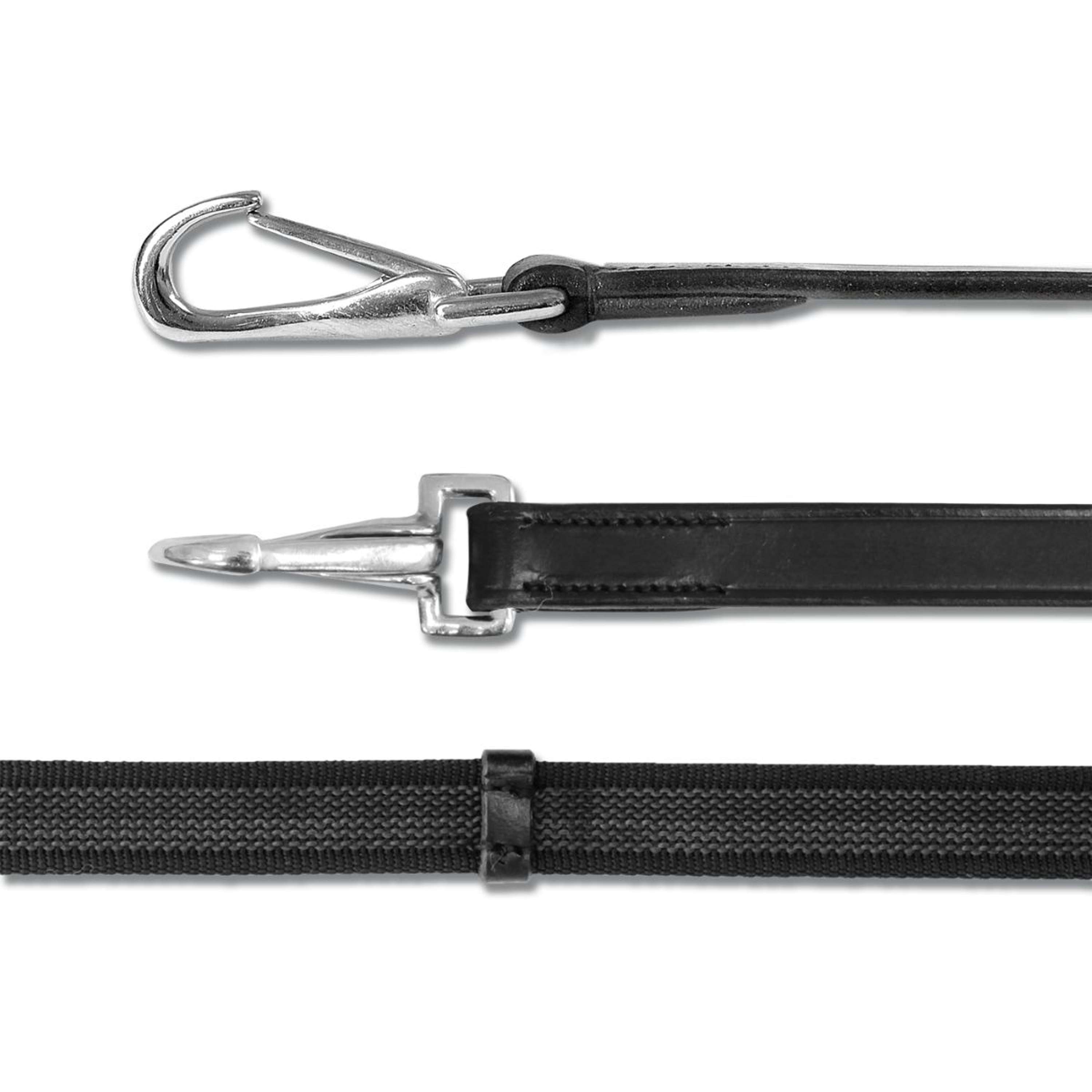 Waldhausen Wodze X Line 19mm Antypoślizgowy z Karabińczyki Czarny