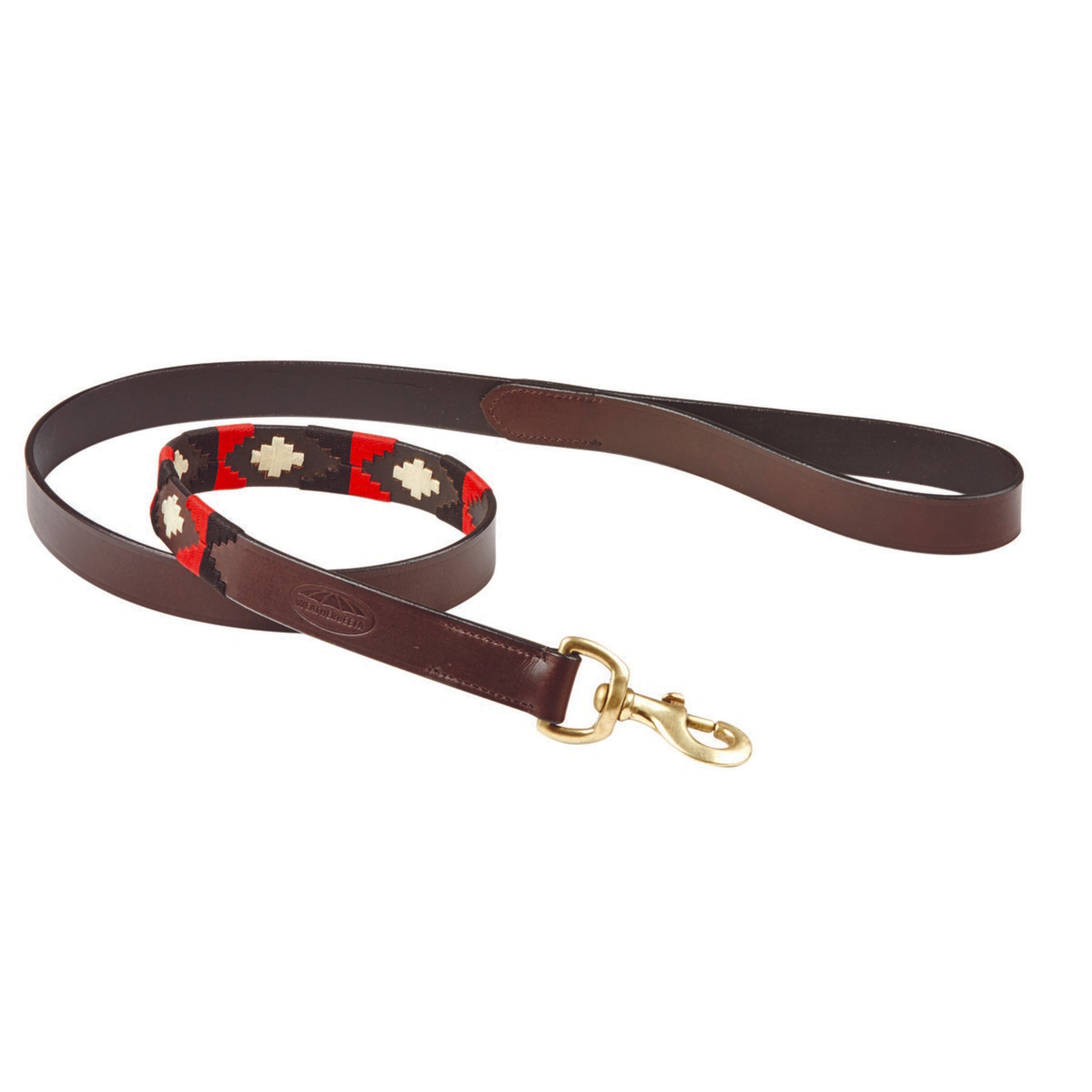 WeatherBeeta Smycz Dla Psa Polo Skóra Cowdray/Brown/Black/Red/White