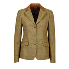 Dublin Kurtka konkursowa Albany Tweed Suede Collar Tailored Dziecięca Brązowy Zielony