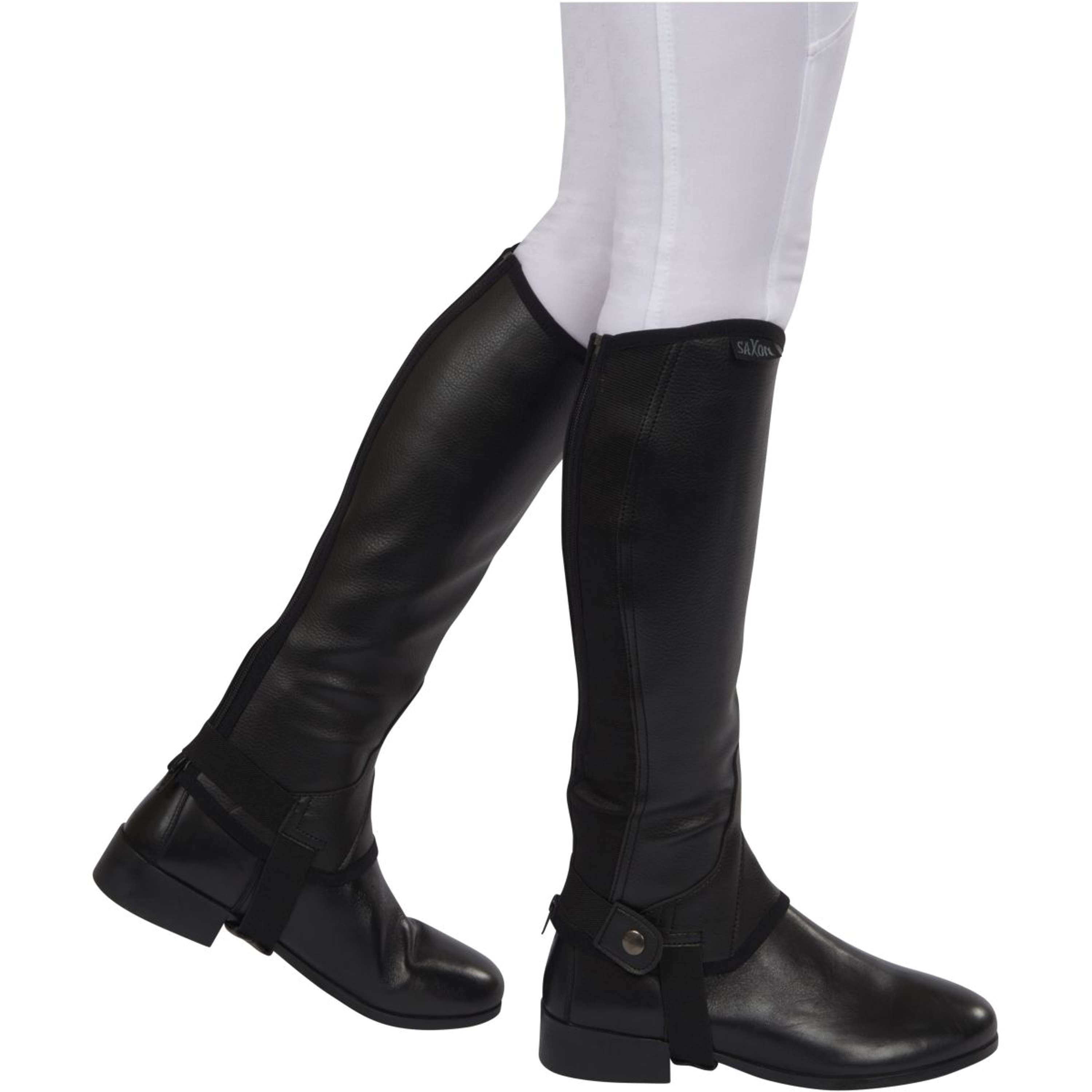 Saxon Chaps Equileather Czarny