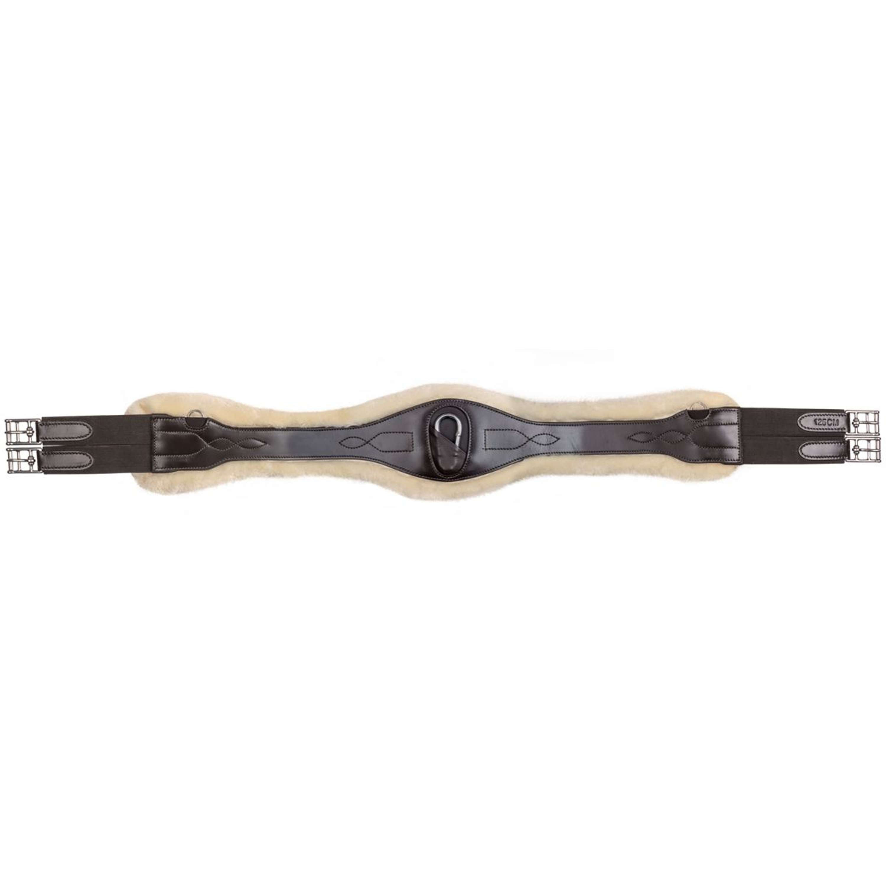 Waldhausen Popręg Leather ECO Wool Brązowy