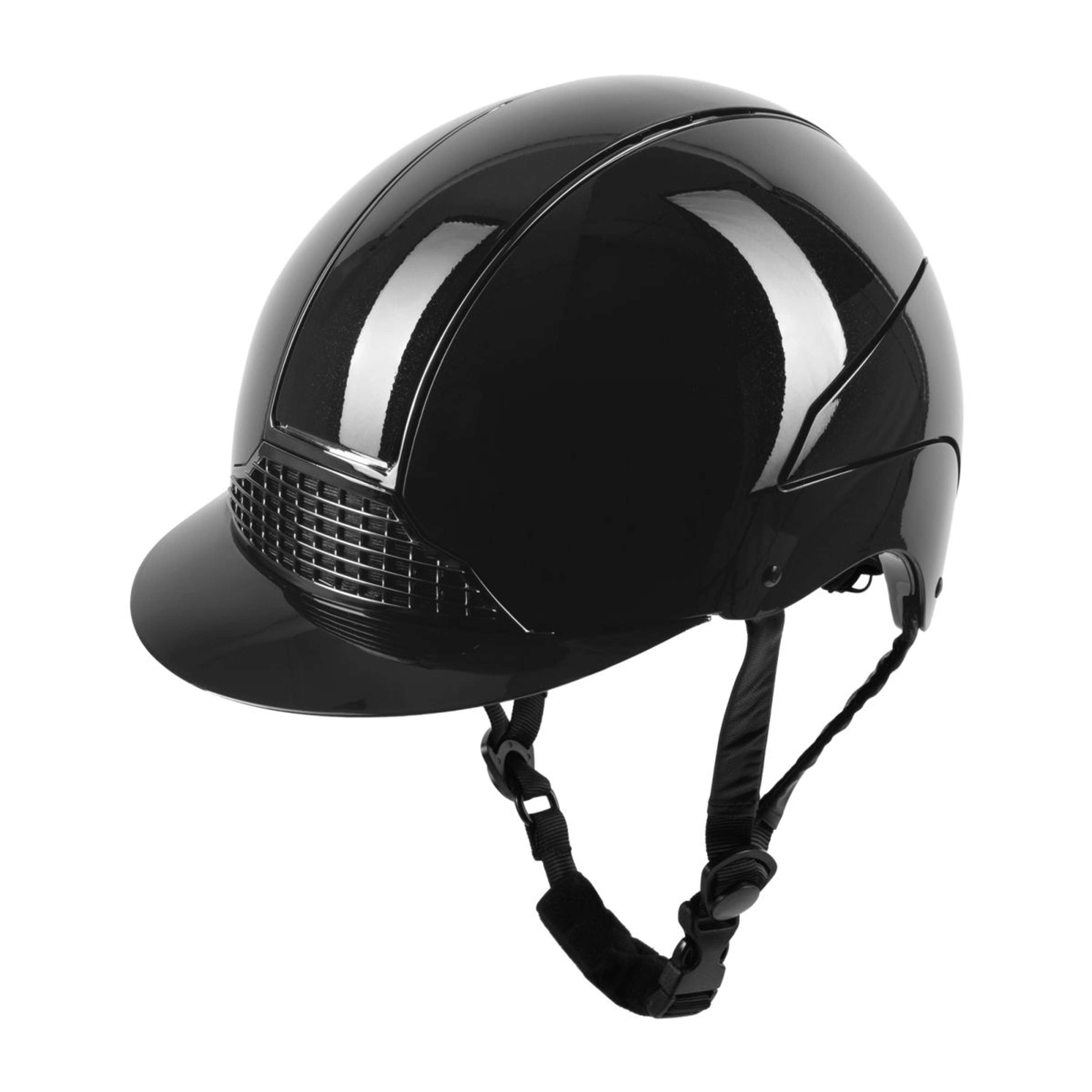 Kask jeździecki Swing H24 błyszczący czarny