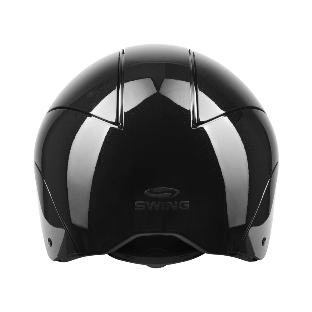 Kask jeździecki Swing H24 błyszczący czarny