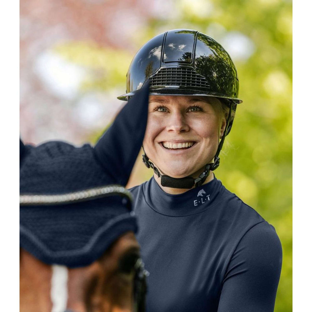 Kask jeździecki Swing H24 Lady Glossy czarny błyszczący