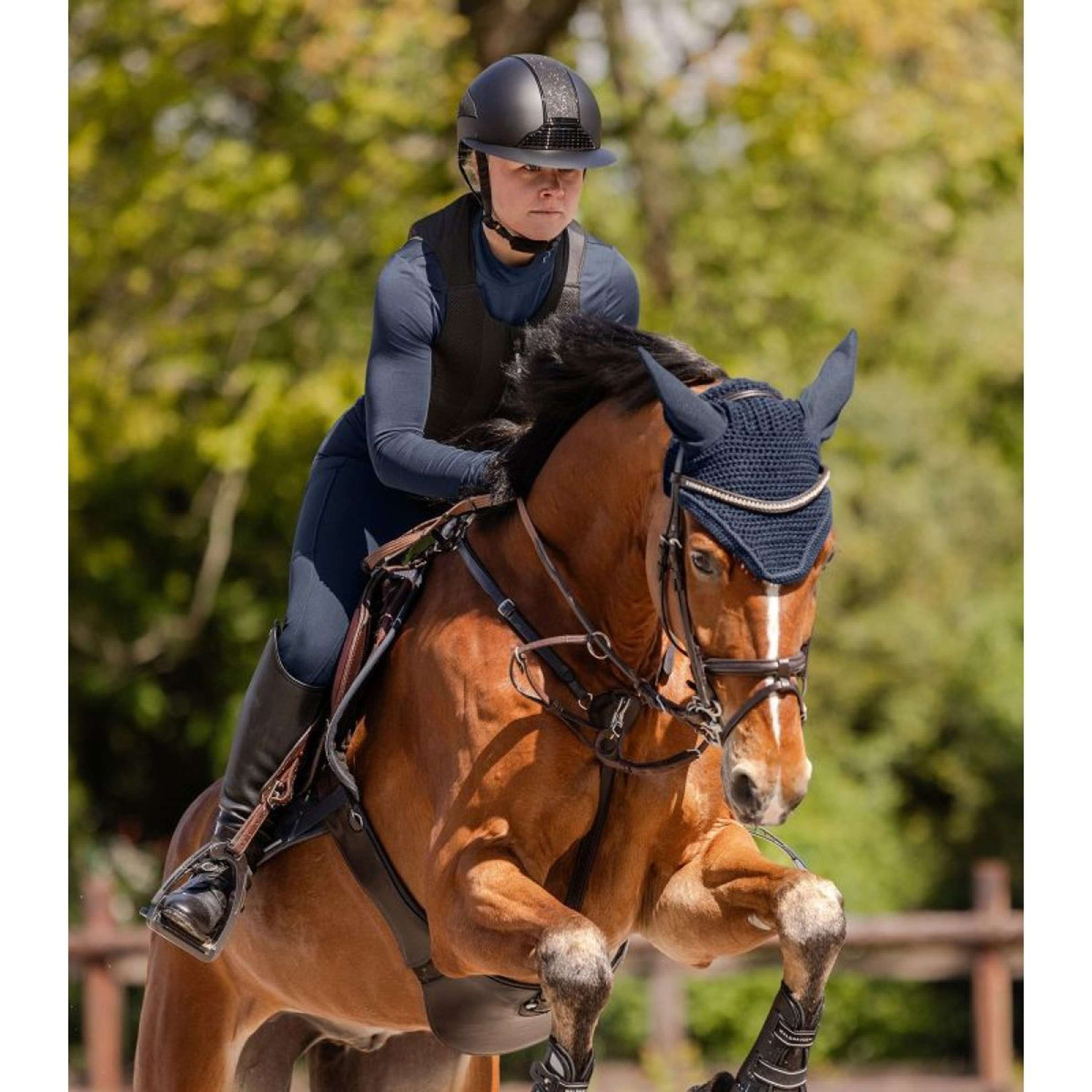 Swing Kask Jeździecki H24 Lady Shine Matowy Czarny