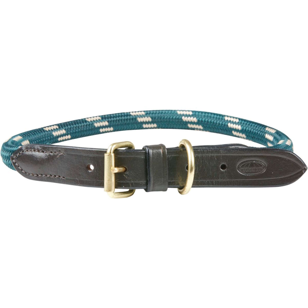 WeatherBeeta Dog Collar Lina Skóra Hunter Green/Brown