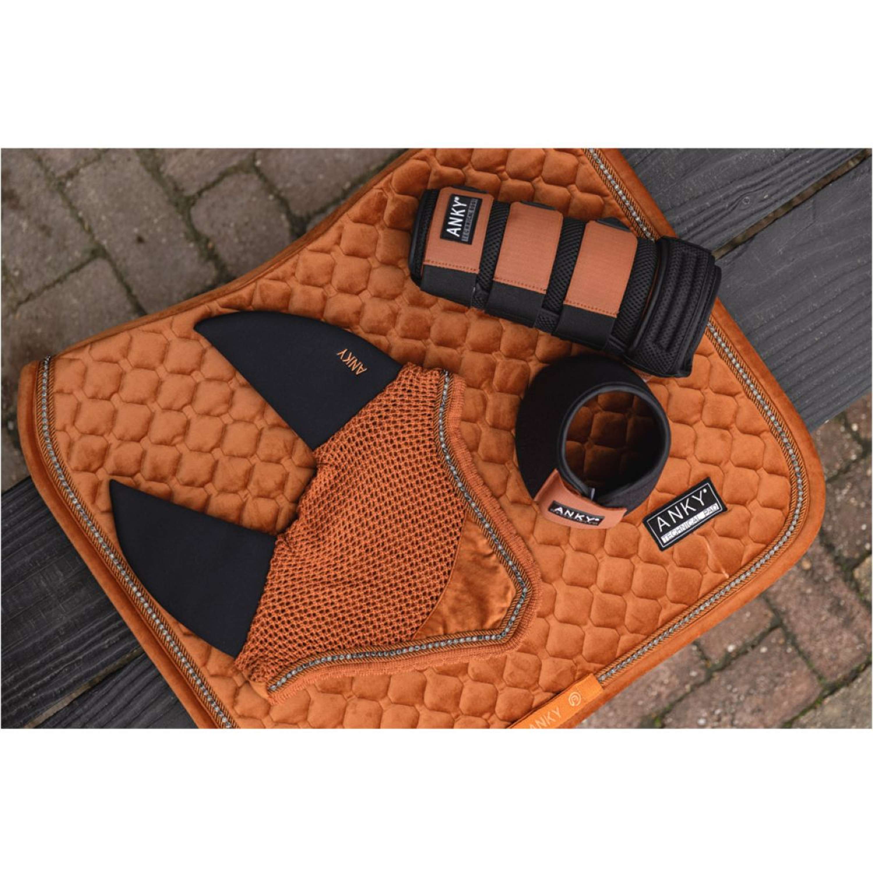 ANKY Ochraniacz 3 W 1 3D Mesh Black/Rust
