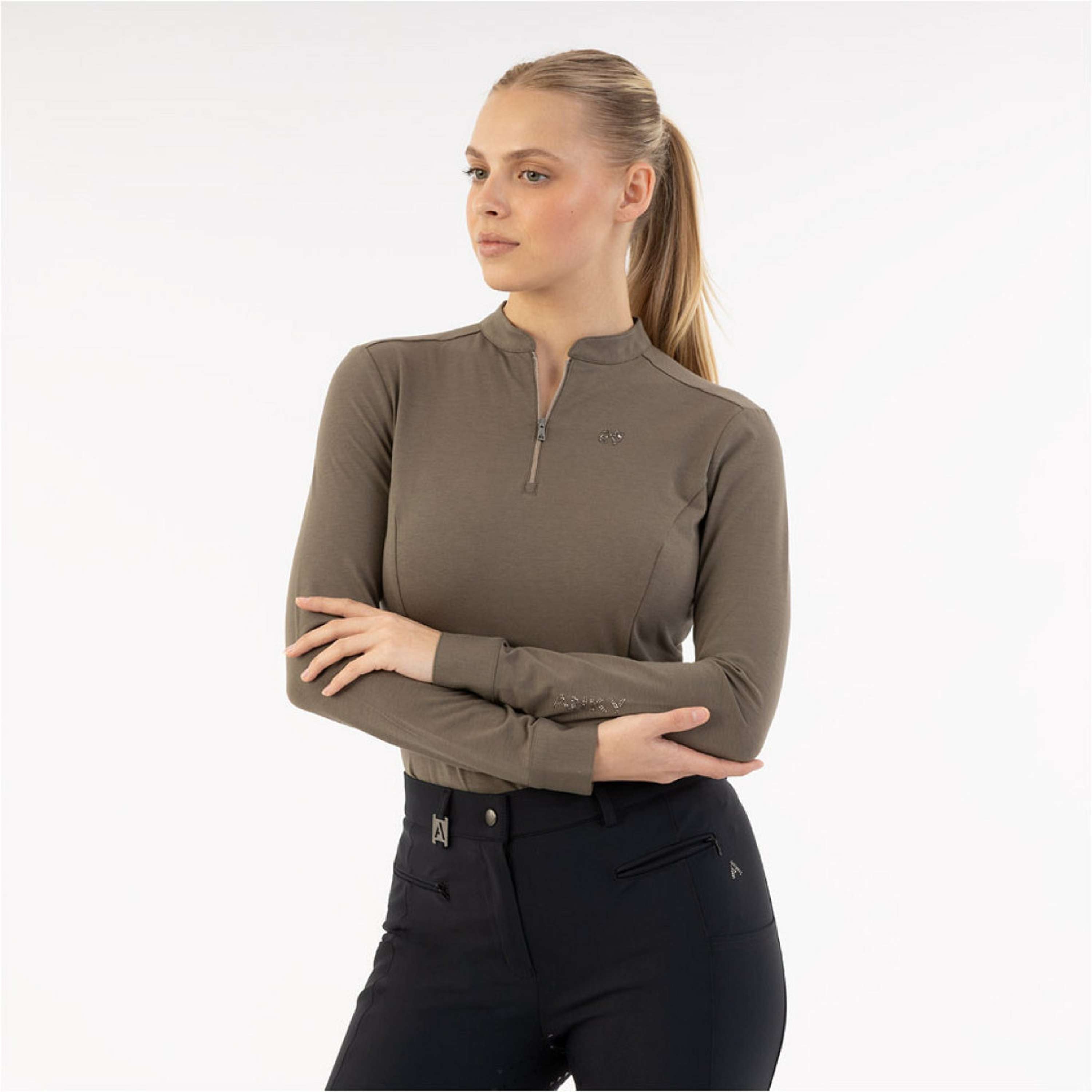 ANKY Koszulka Z Długim Rękawem Zip Up ATC261203 Bungee Cord