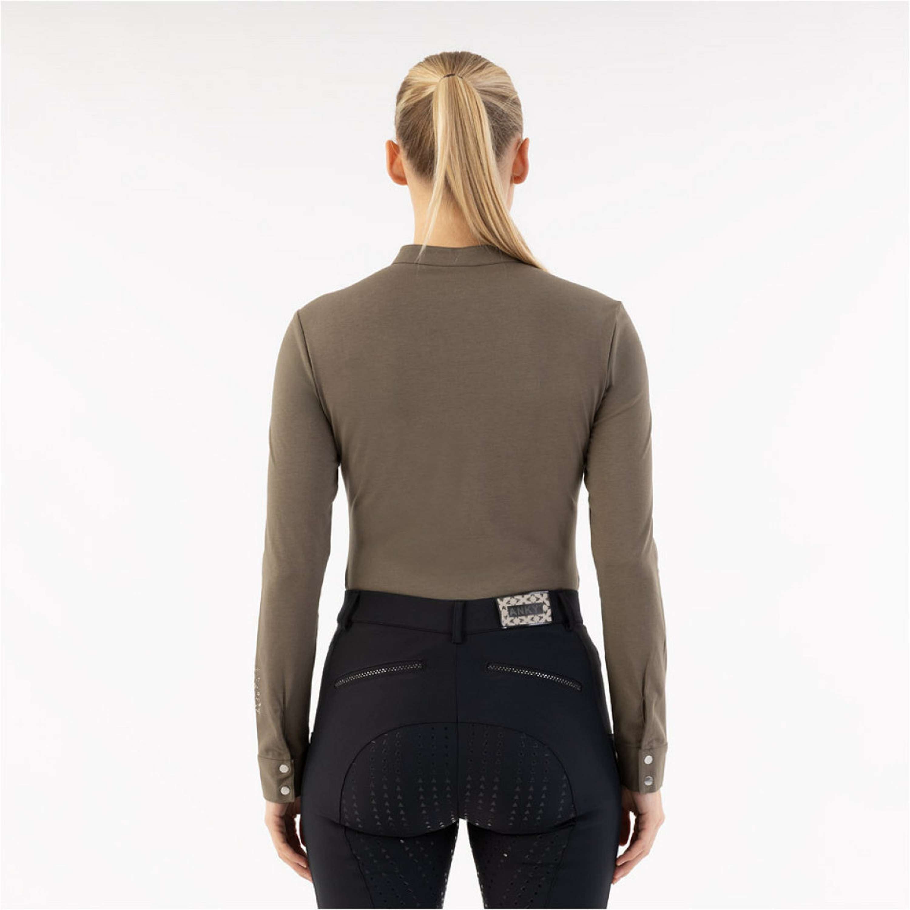 ANKY Koszulka Z Długim Rękawem Zip Up ATC261203 Bungee Cord