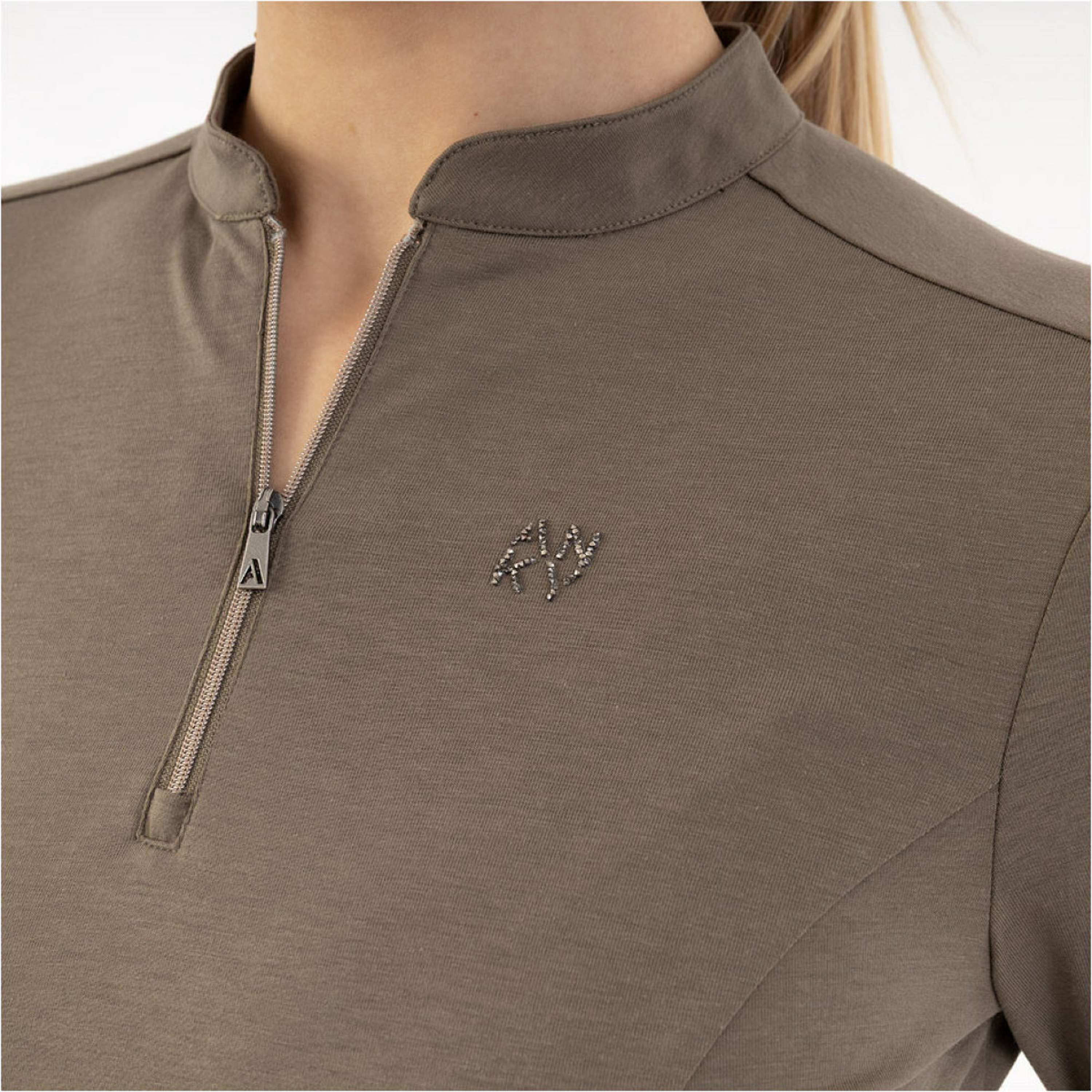 ANKY Koszulka Z Długim Rękawem Zip Up ATC261203 Bungee Cord