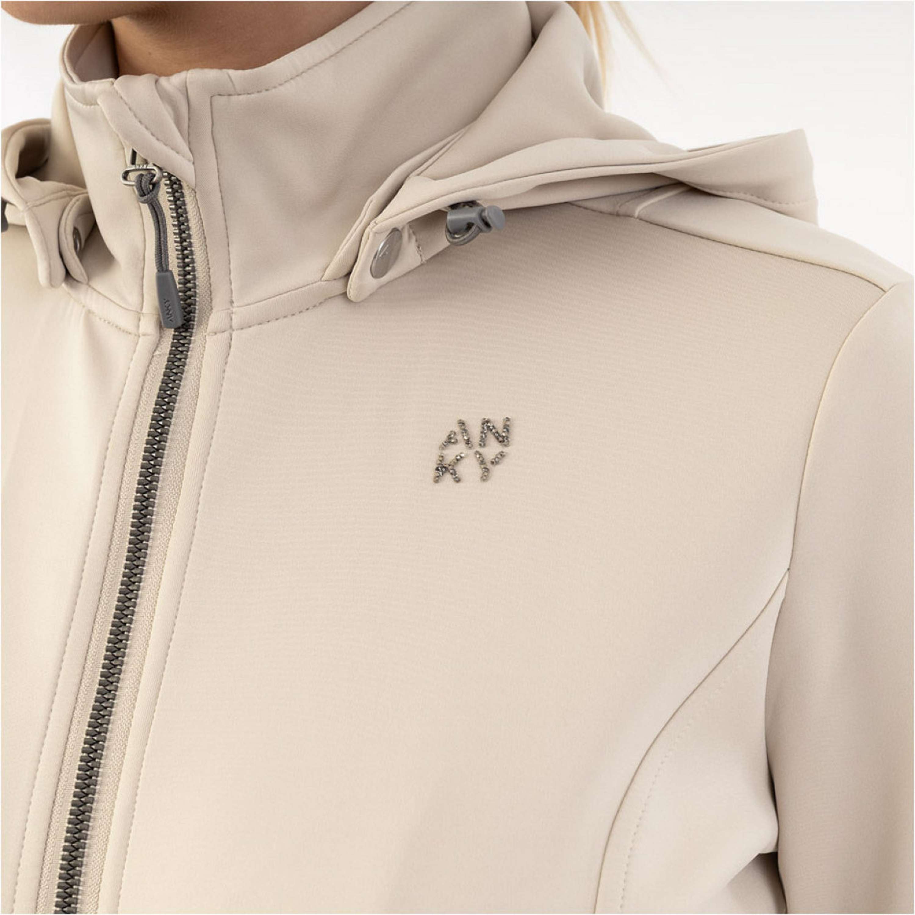 ANKY Bluza Z Kapturem I Zamkiem Hooded Tech ATC251101 Island Fossil