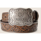Pasek męski Ariat Cow Buckle czarny