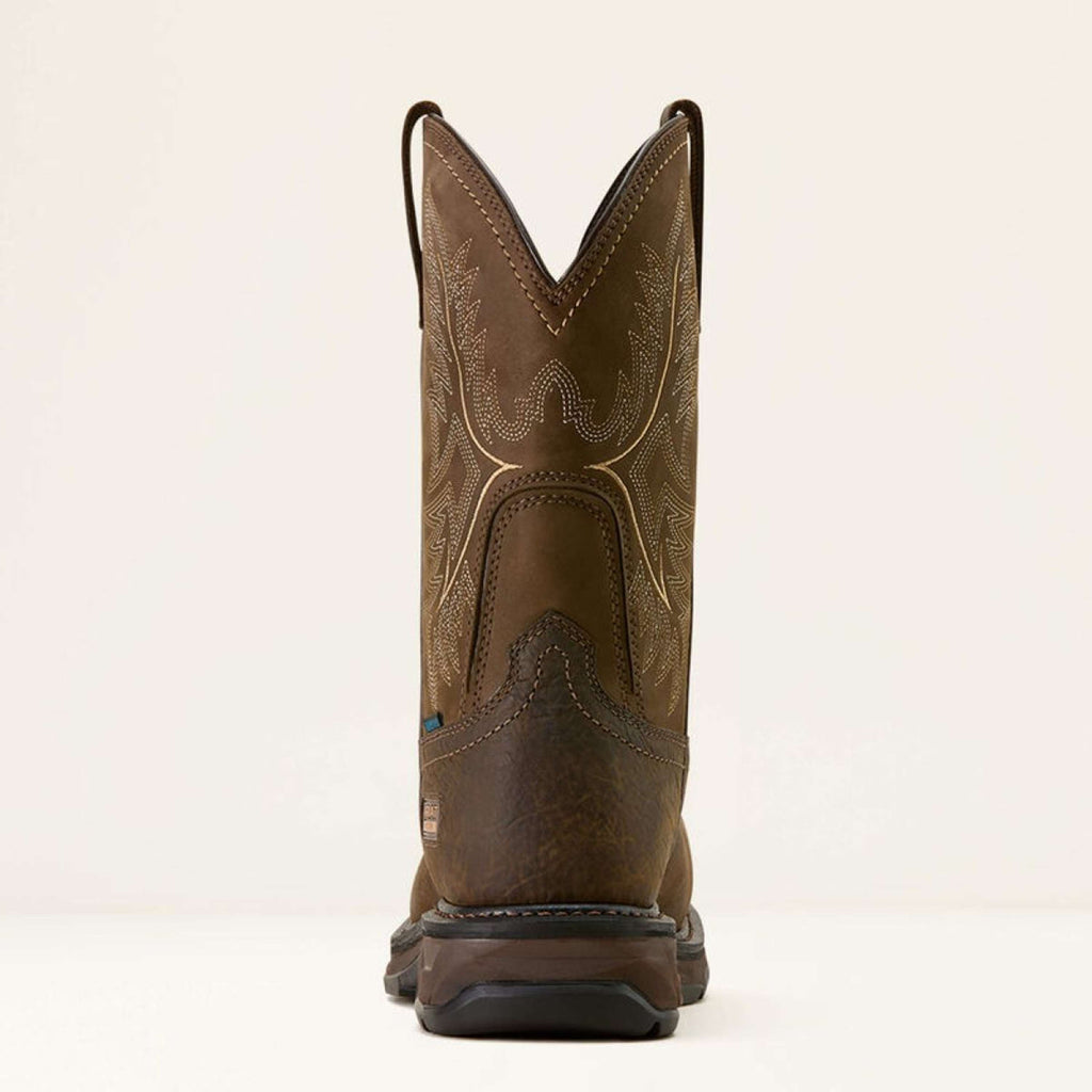 Ariat Buty kowbojskie WorkHog XT Waterproof Wide Square Carbon Toe męskie brązowe/mocha