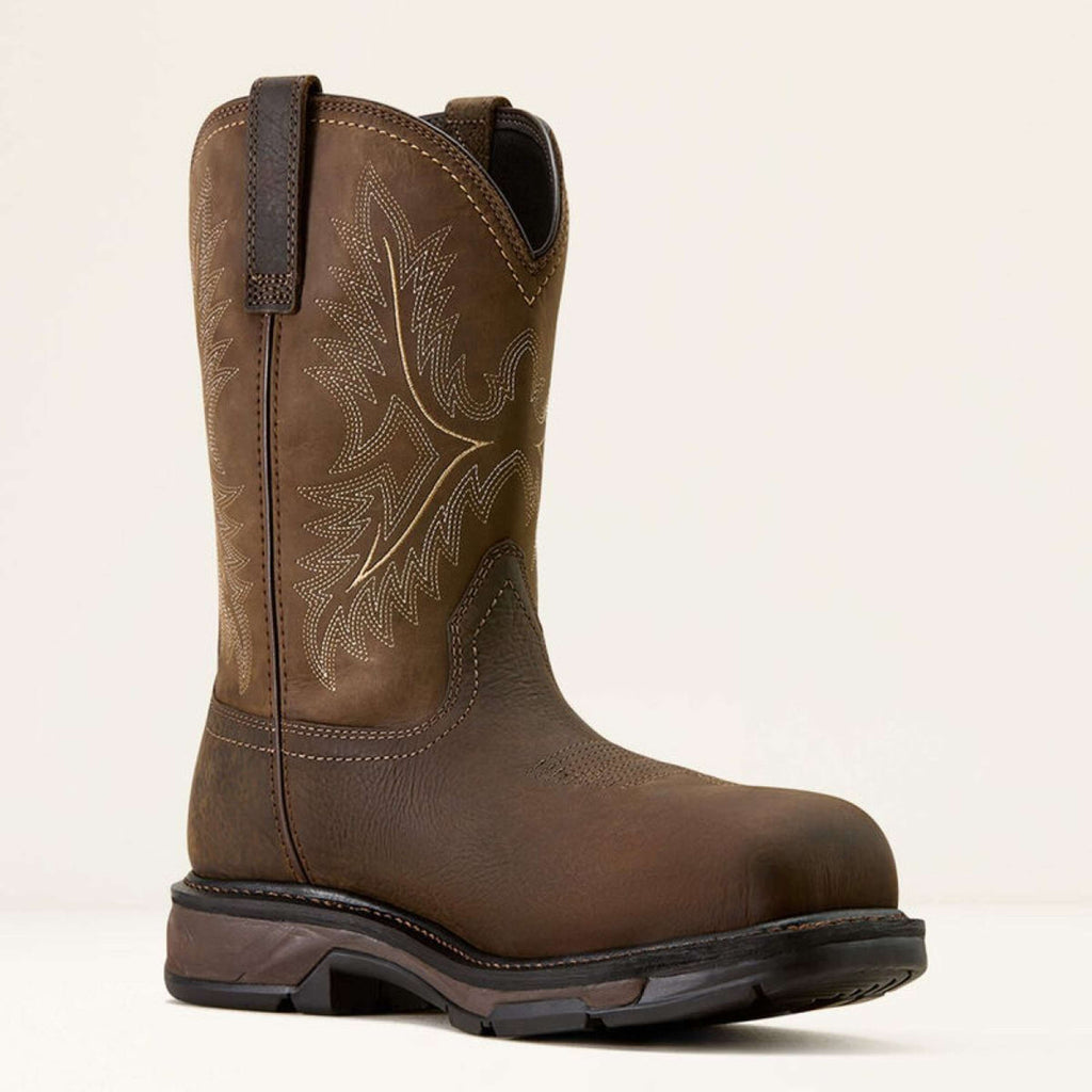 Ariat Buty kowbojskie WorkHog XT Waterproof Wide Square Carbon Toe męskie brązowe/mocha